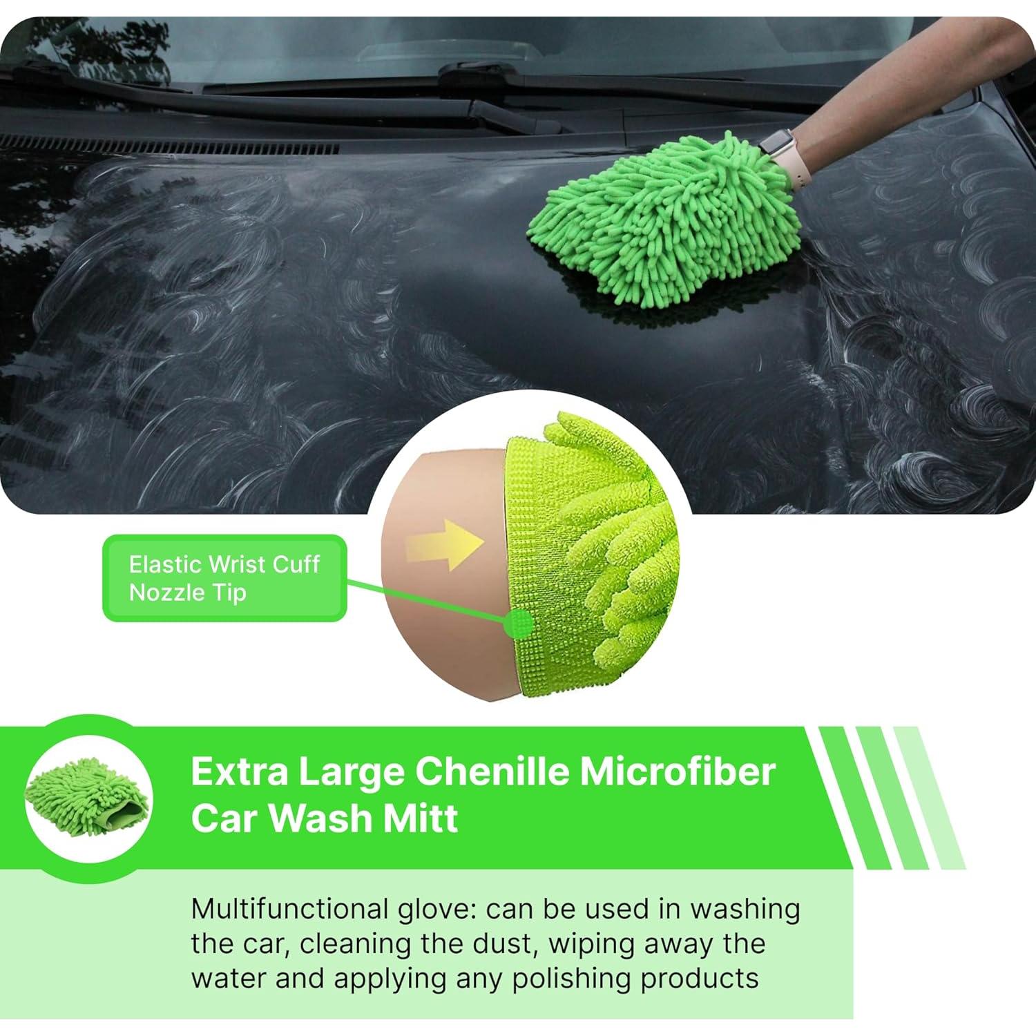 Kit de Limpieza de Autos 7 en 1 NELDROPS - Mop Telescópico y Accesorios