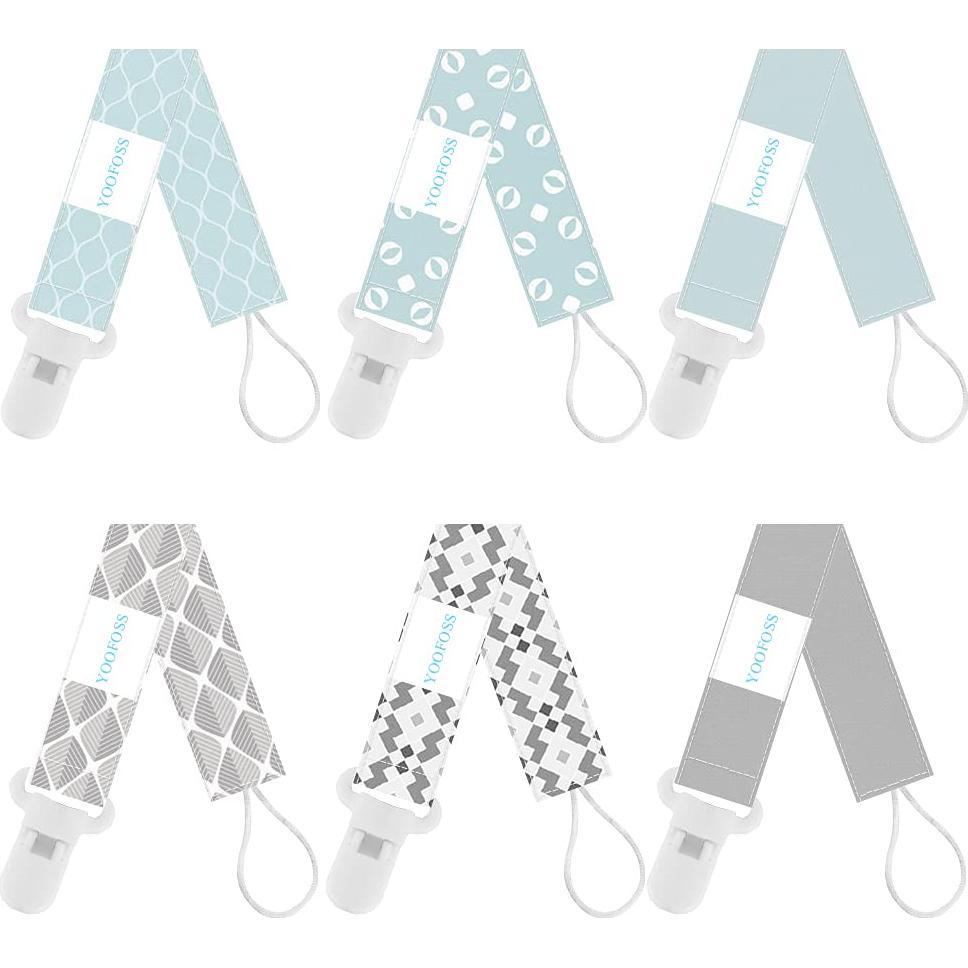 Clip de Chupete Yoofoss Paquete de 6 Unisex Ajuste Universal