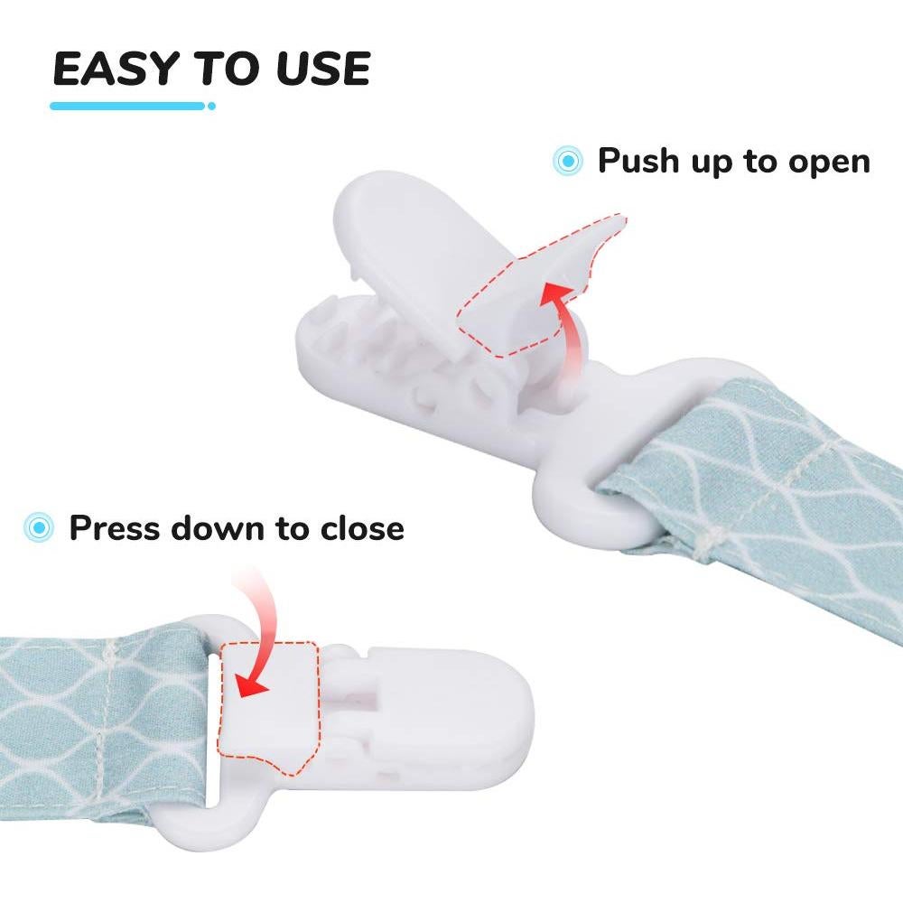 Clip de Chupete Yoofoss Paquete de 6 Unisex Ajuste Universal