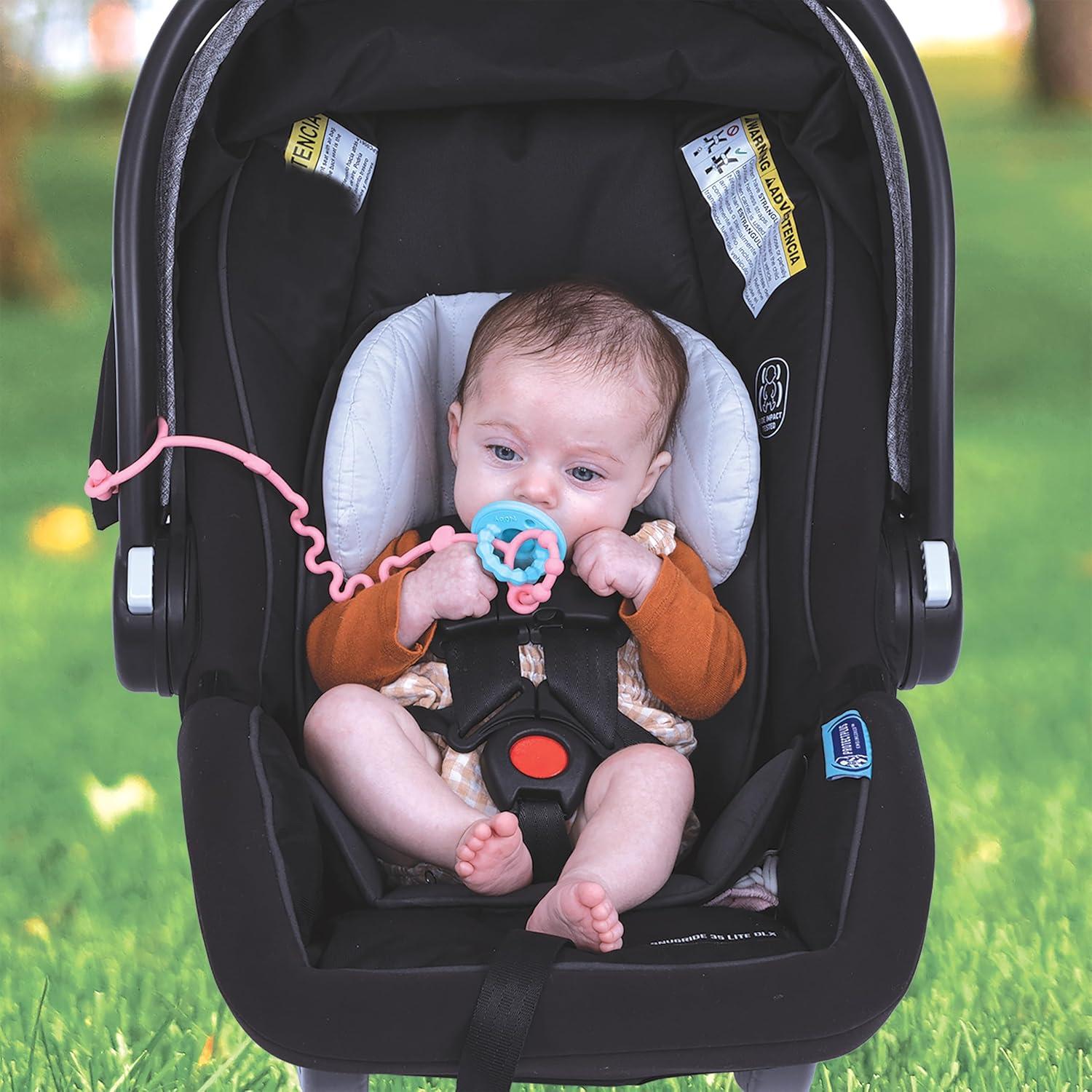 Conjunto de Bungee de Silicona Nuby - 4 Piezas para Bebés 0+ Meses