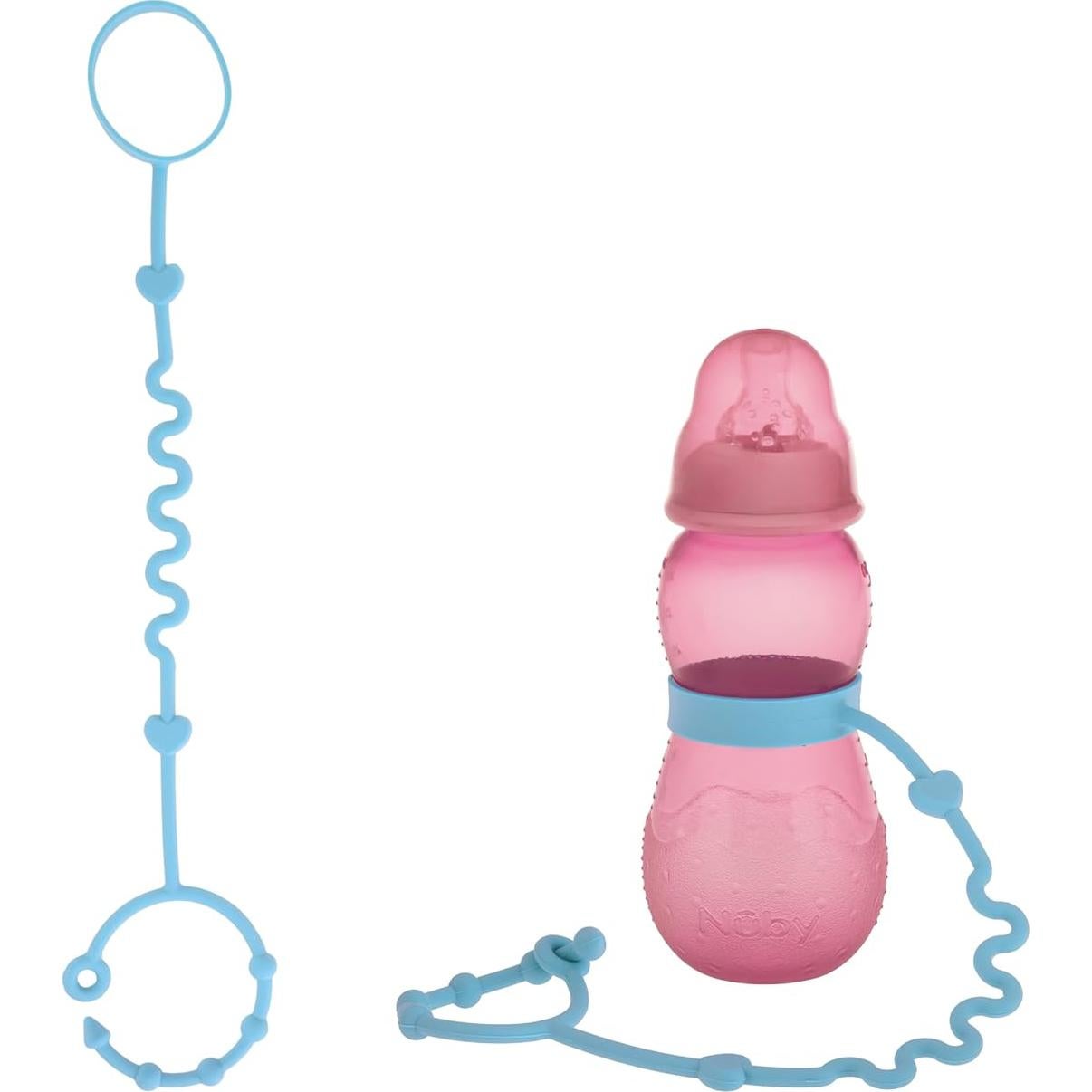 Conjunto de Bungee de Silicona Nuby - 4 Piezas para Bebés 0+ Meses