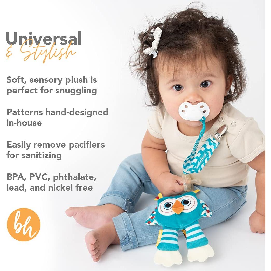 Sujetador de Chupete BooginHead PaciPal Perezoso Verde 0-36 meses