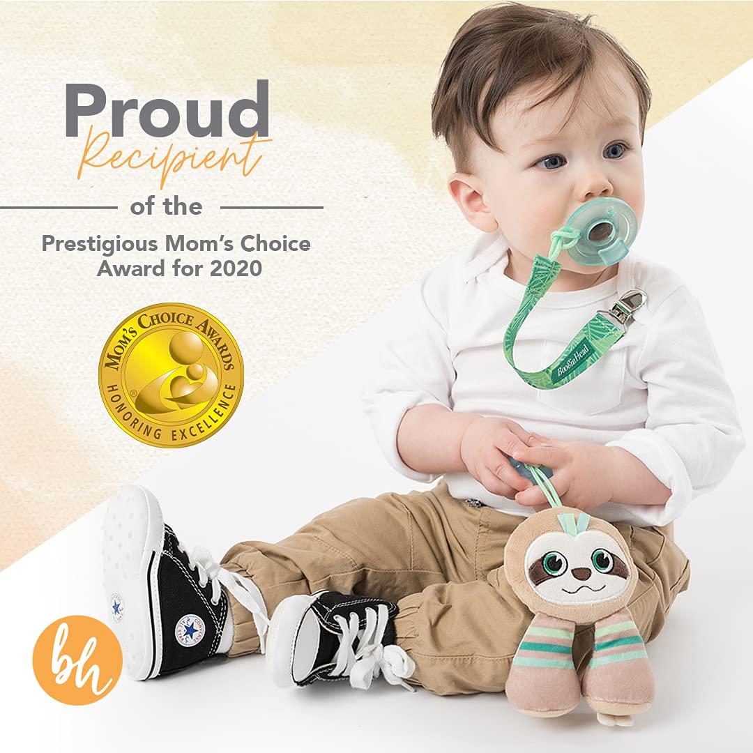 Sujetador de Chupete BooginHead PaciPal Perezoso Verde 0-36 meses
