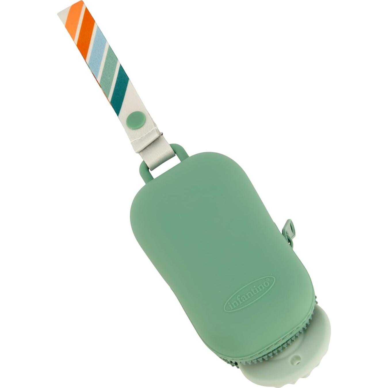 Infantino PaciPod - Soporte de Chupete de Silicona, 2 Chupetes