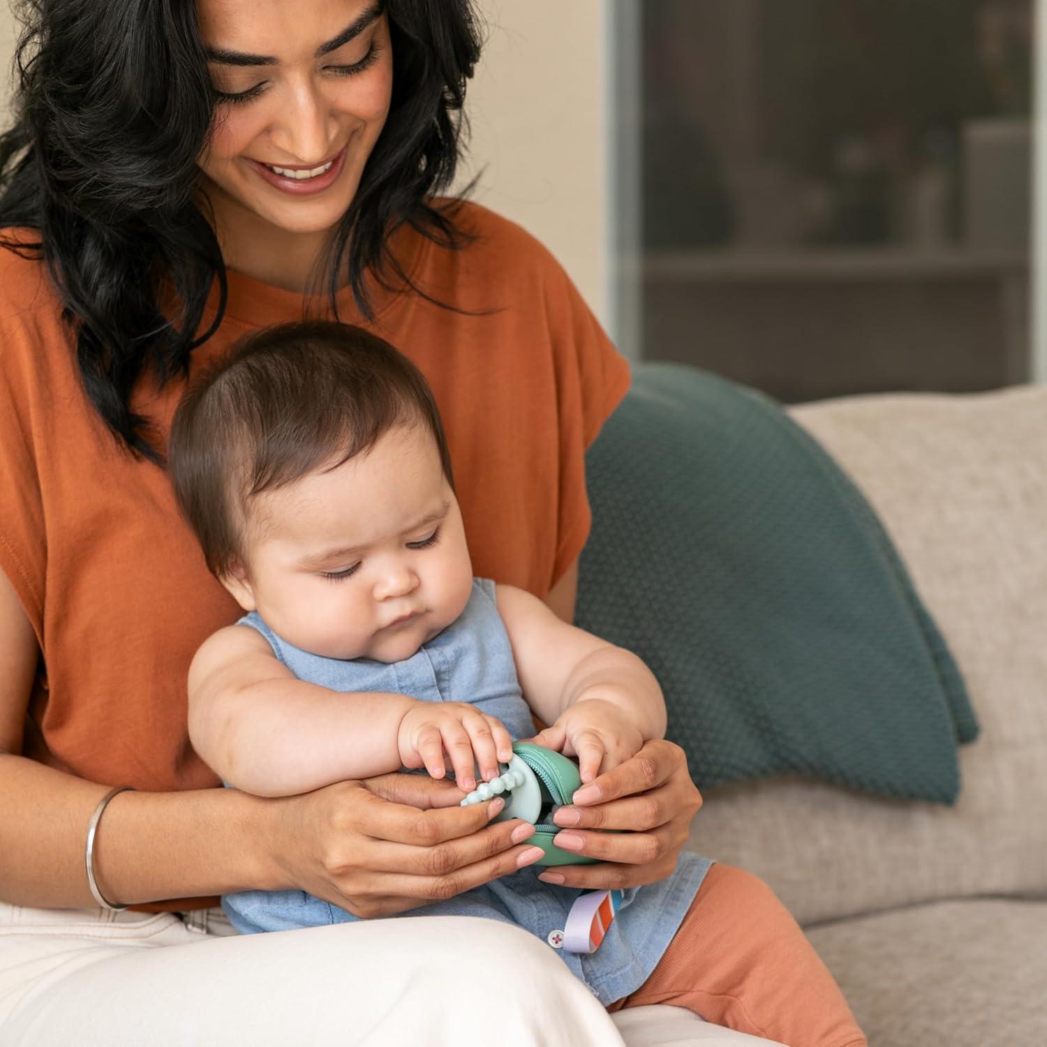 Infantino PaciPod - Soporte de Chupete de Silicona, 2 Chupetes