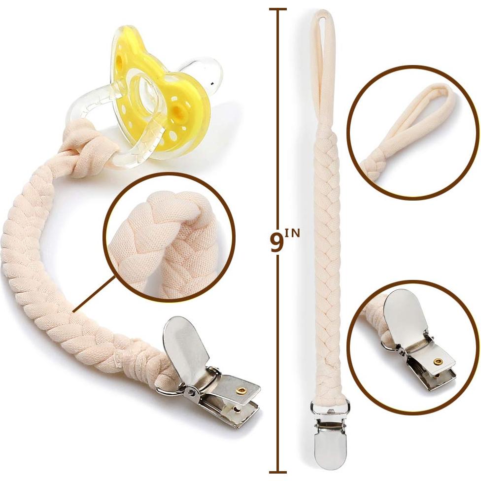 Clip de Chupete KAPIHOUSE 4 Piezas Color E para Bebés