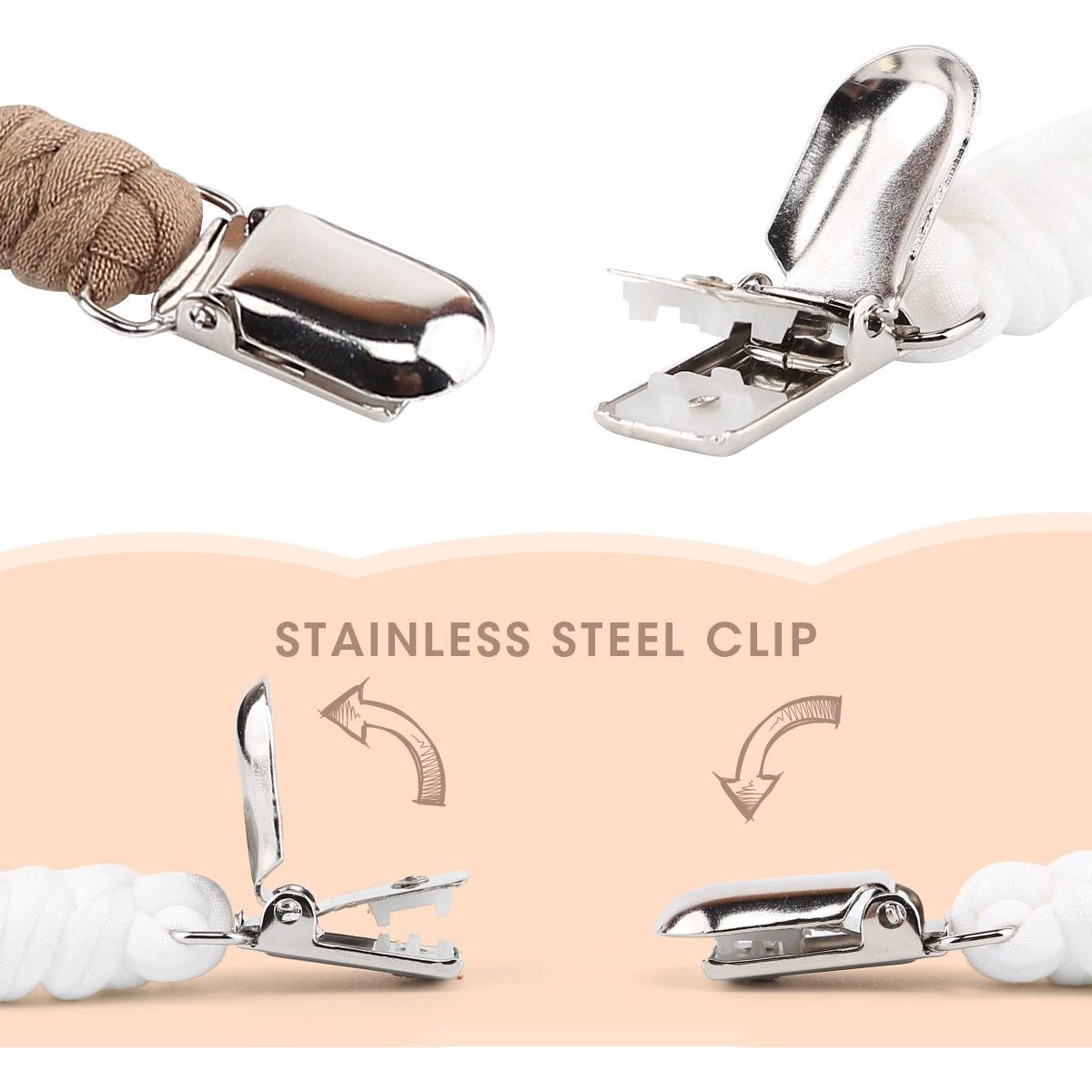 Clip de Chupete KAPIHOUSE 4 Piezas Color E para Bebés