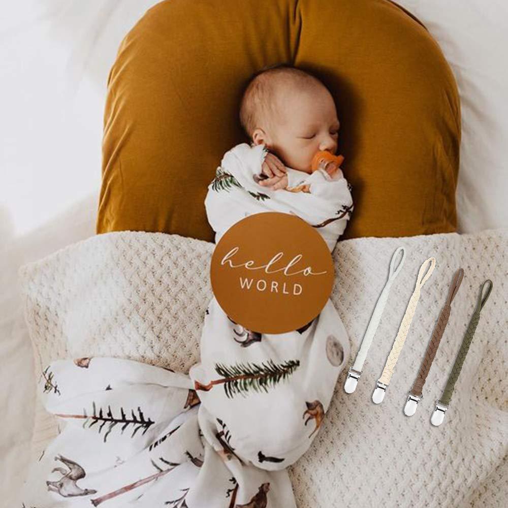 Clip de Chupete KAPIHOUSE 4 Piezas Color E para Bebés