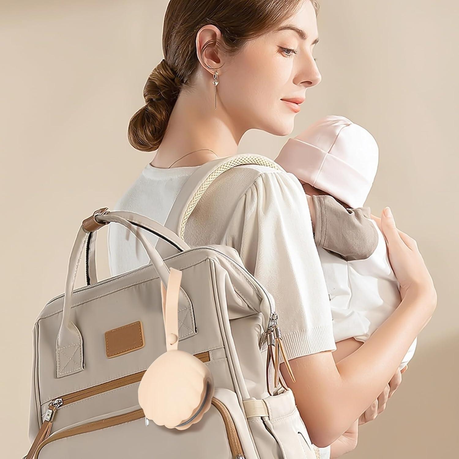 Funda para Chupete de Silicona Lovbaby - 2 Unidades Arena y Gris Claro