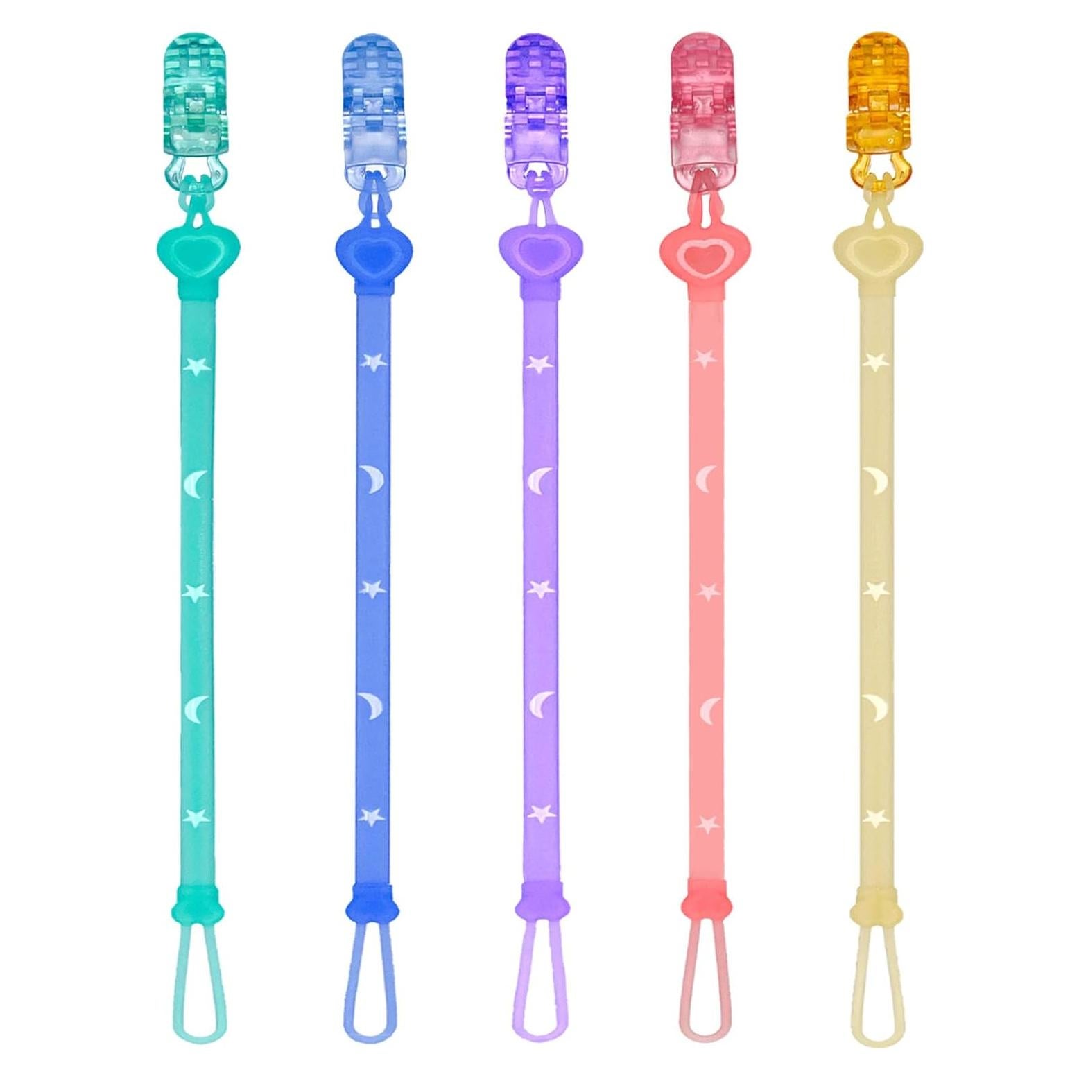 Clip Sostenedor de Chupete Silicona Berggers 5 Colores