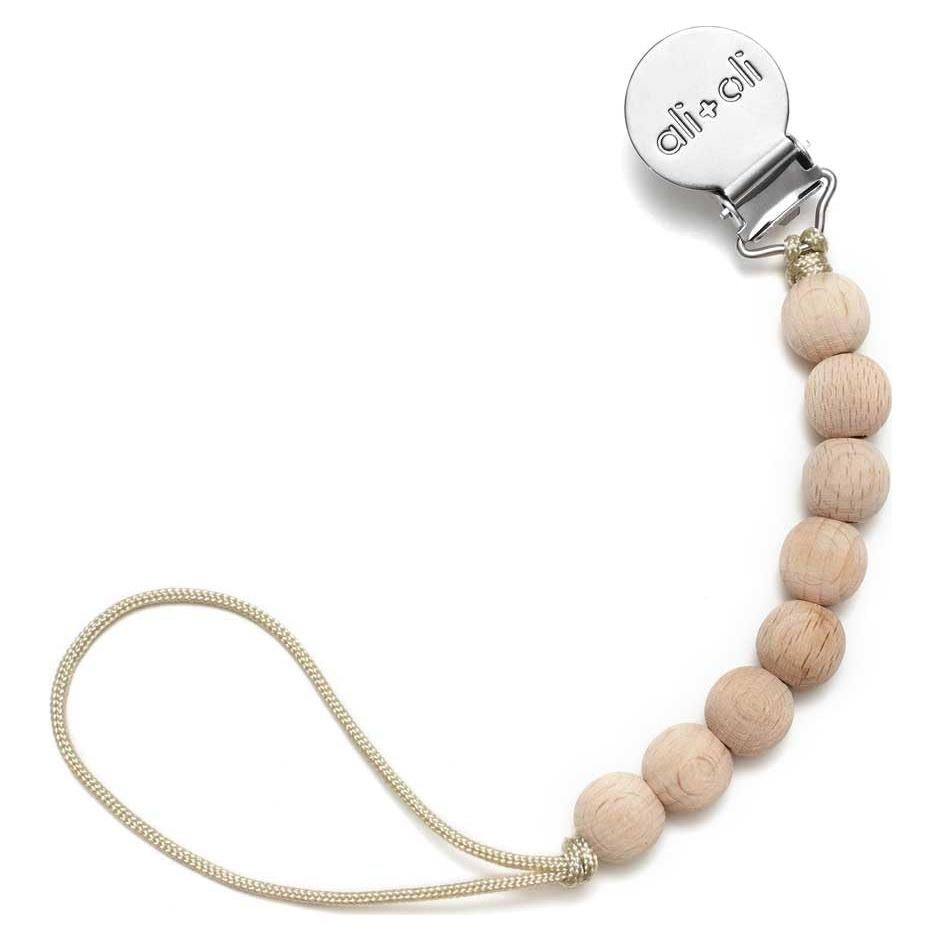 Clip de Chupete de Silicona Ali+Oli Todo Madera 100% BPA