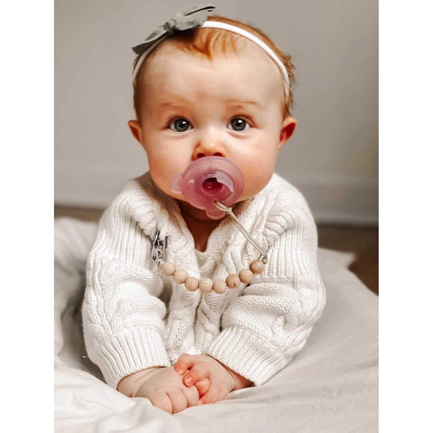 Clip de Chupete de Silicona Ali+Oli Todo Madera 100% BPA