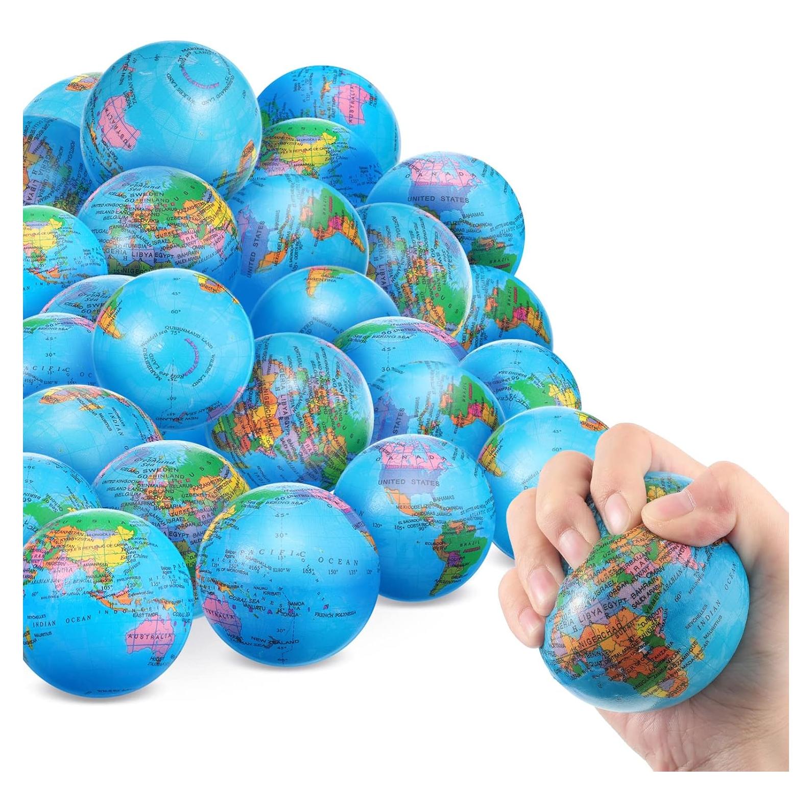 50 Pelotas Antiestrés Globo BBTO 7.6 cm Espuma PU