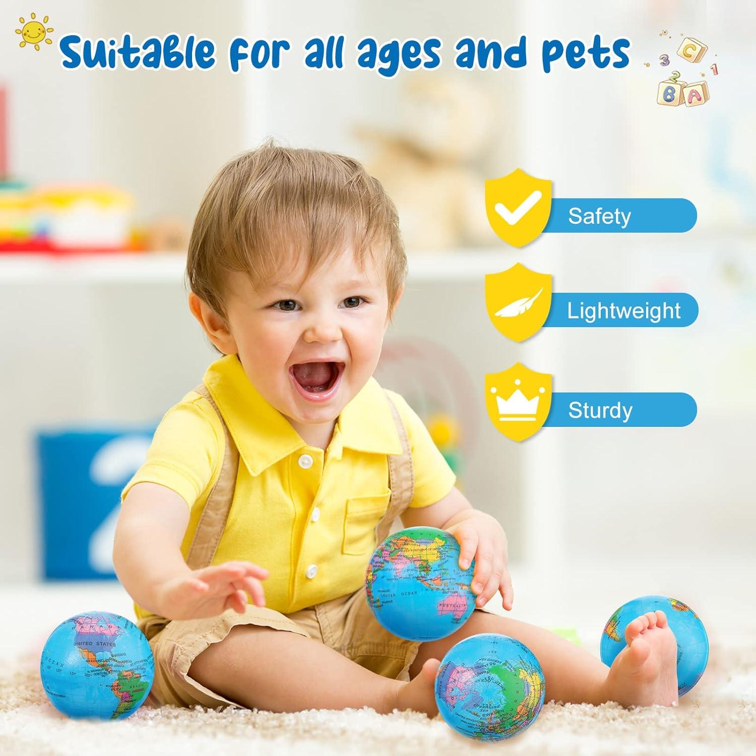 50 Pelotas Antiestrés Globo BBTO 7.6 cm Espuma PU