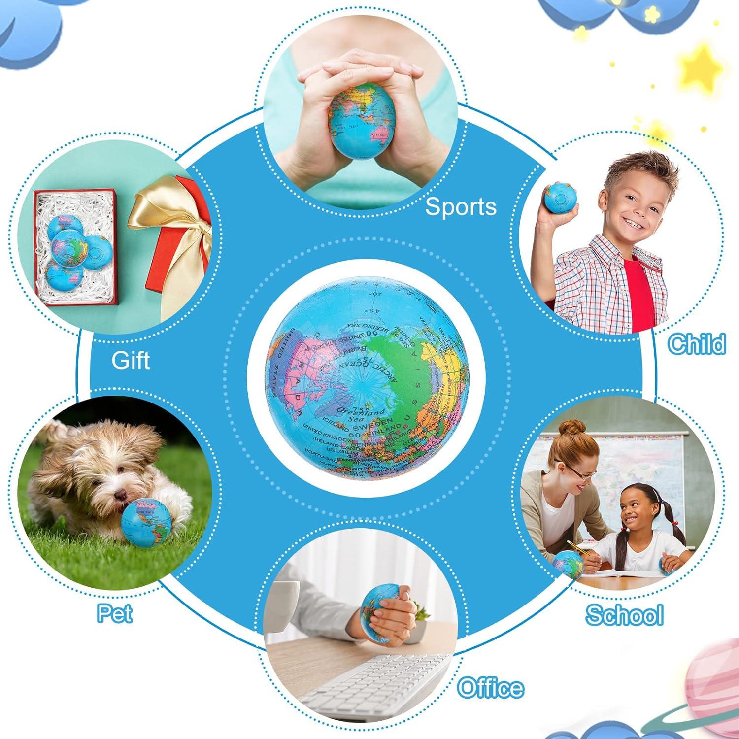 50 Pelotas Antiestrés Globo BBTO 7.6 cm Espuma PU