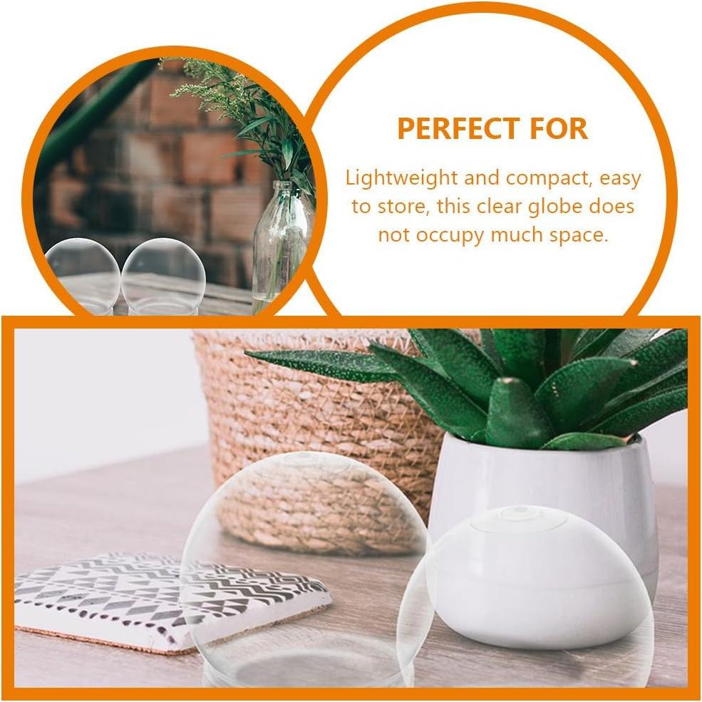 BESTOYARD 15 Bolas de Nieve Transparentes para Manualidades