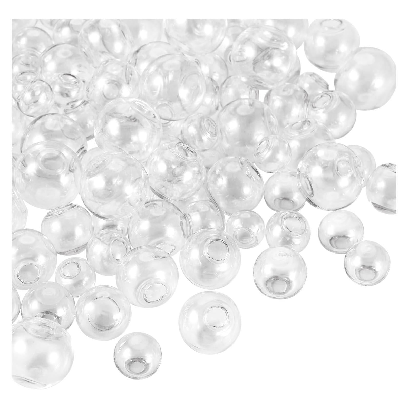 100 Esferas de Vidrio Transparentes Spritewelry 10-18mm para Manualidades