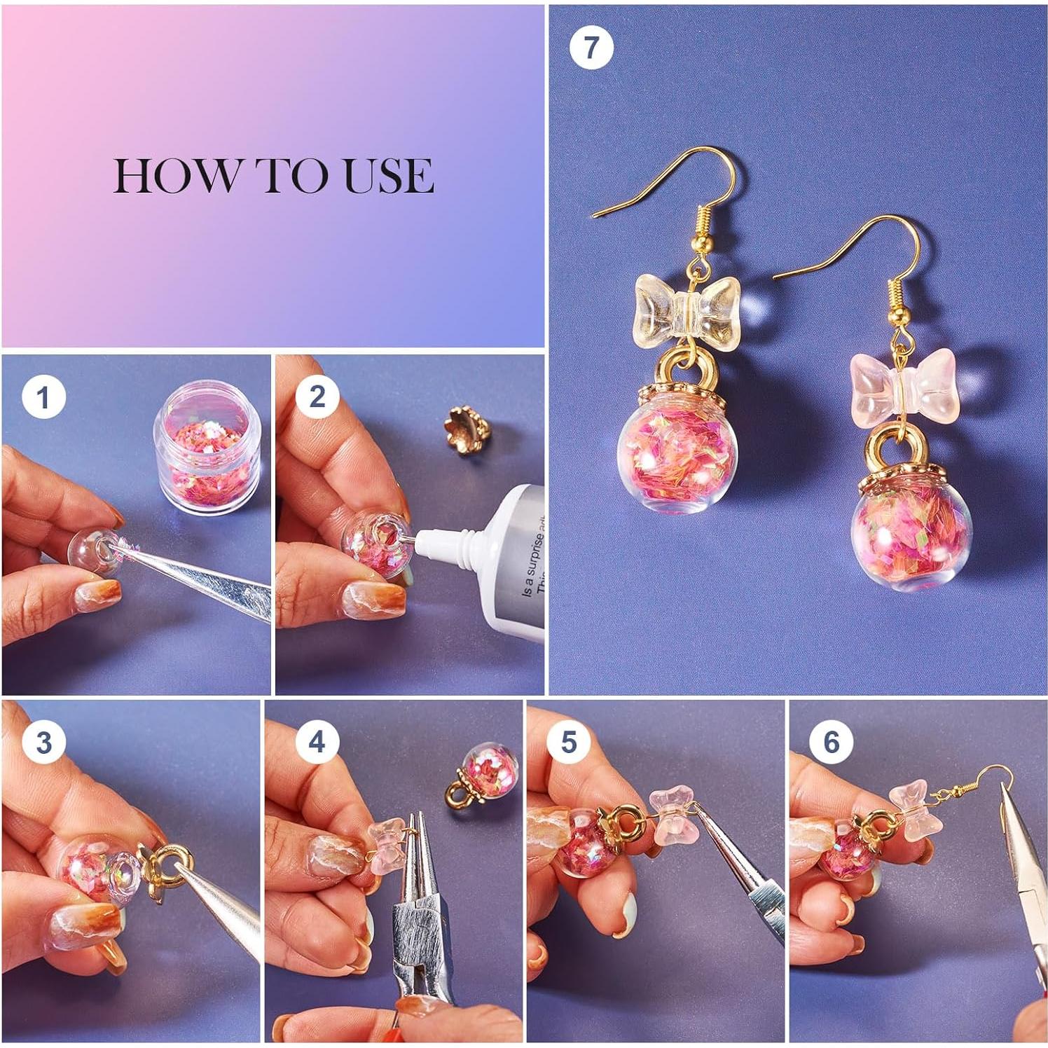 100 Esferas de Vidrio Transparentes Spritewelry 10-18mm para Manualidades