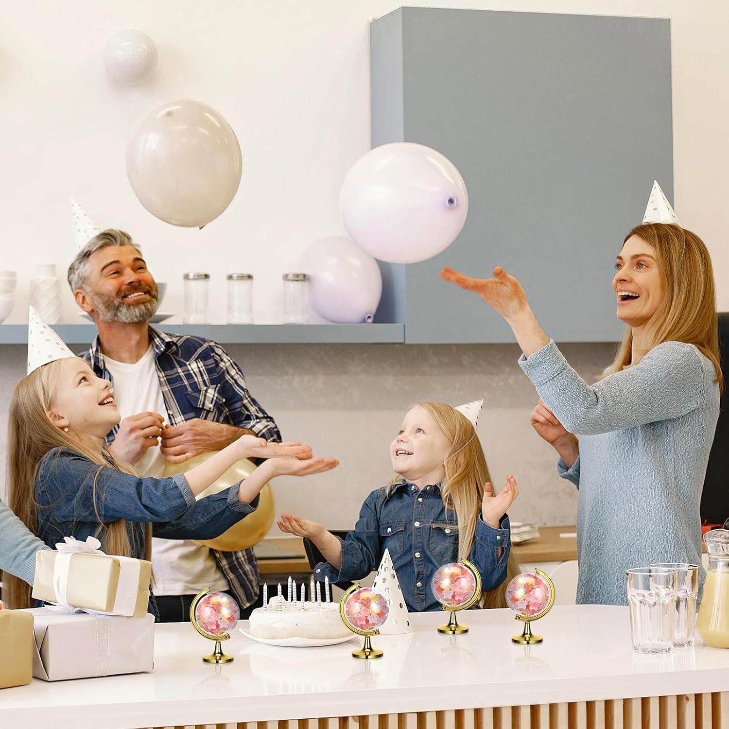 Contenedor de Caramelos Globo Dorado Mobestech 12pcs 12cm