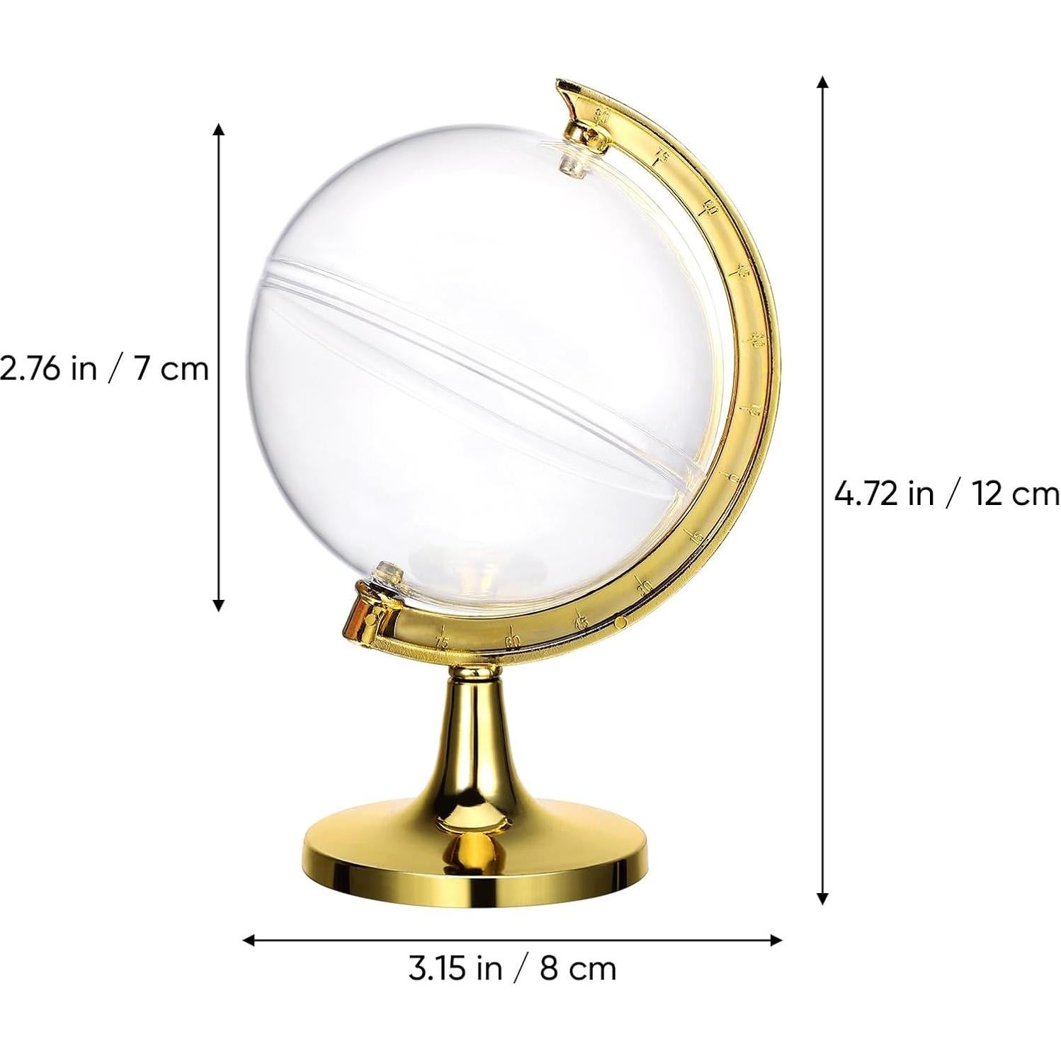 Contenedor de Caramelos Globo Dorado Mobestech 12pcs 12cm