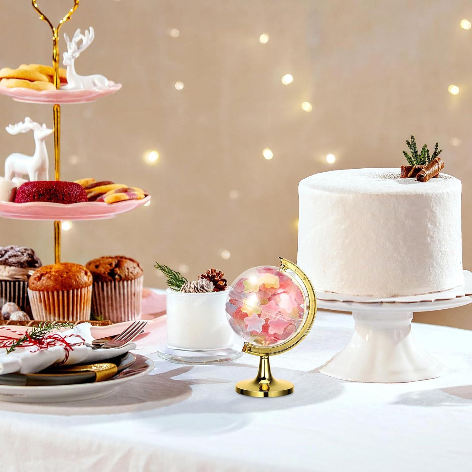 Contenedor de Caramelos Globo Dorado Mobestech 12pcs 12cm