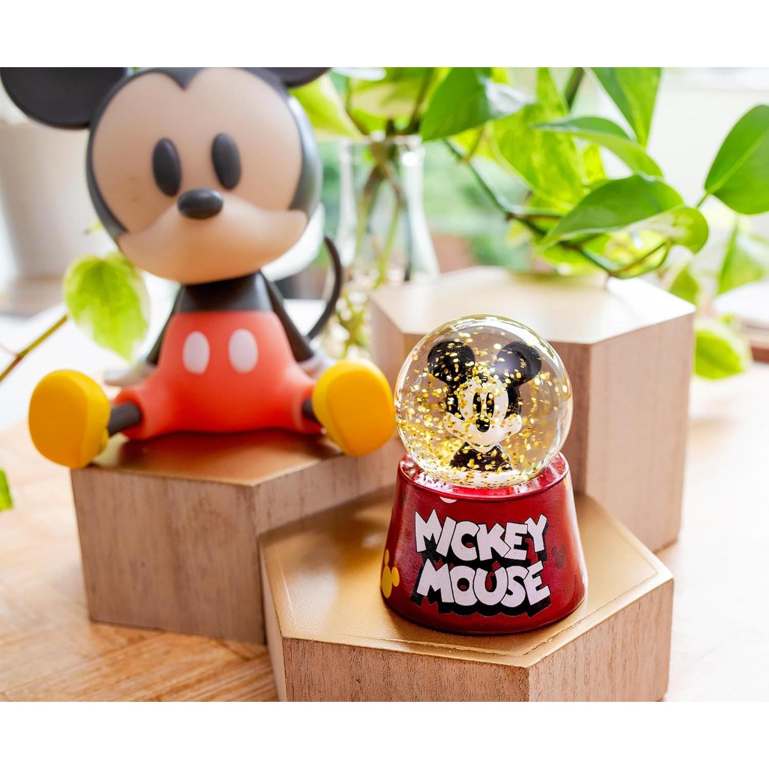 Mini Globo de Nieve Iluminado Mickey Mouse Silver Buffalo - 7.62 cm