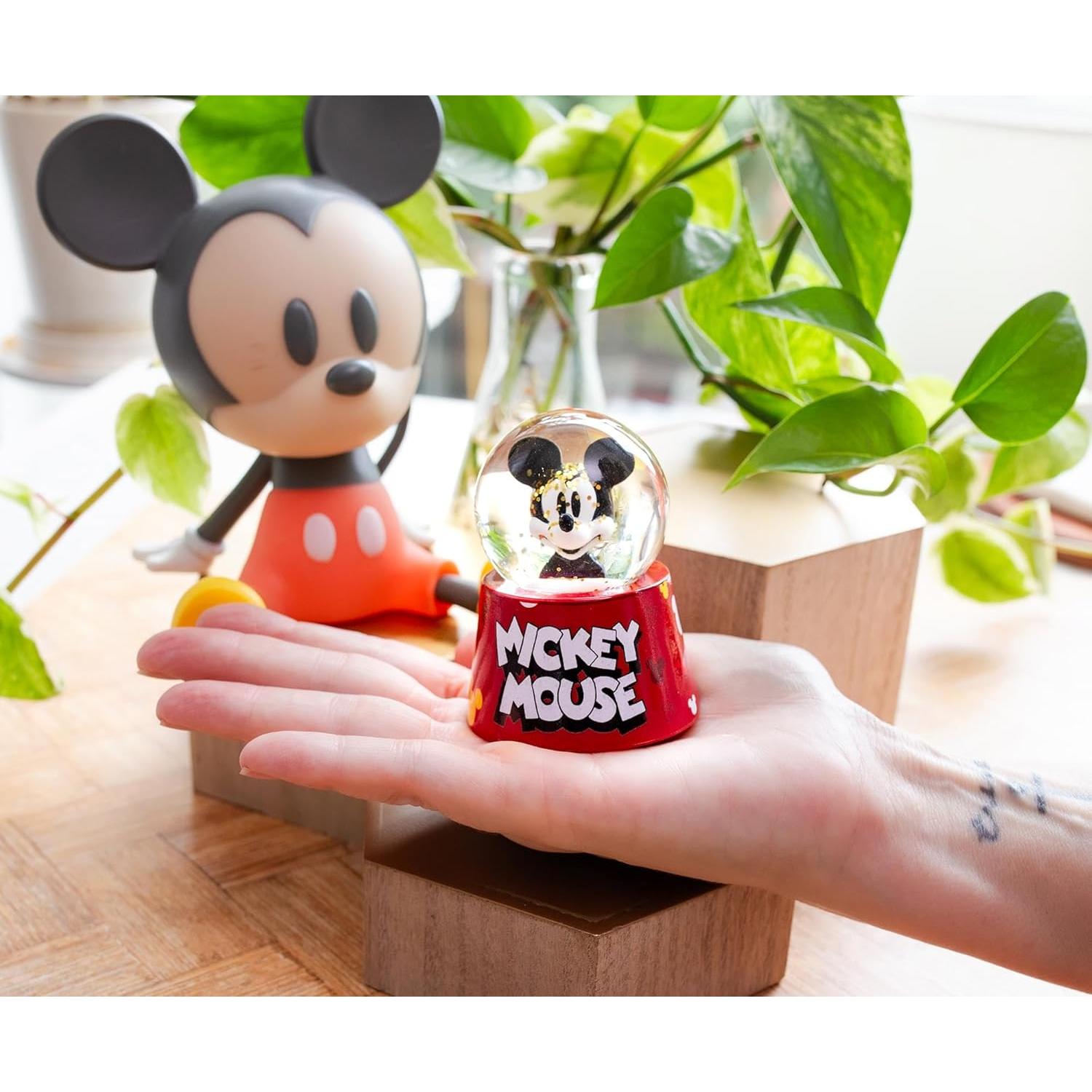 Mini Globo de Nieve Iluminado Mickey Mouse Silver Buffalo - 7.62 cm