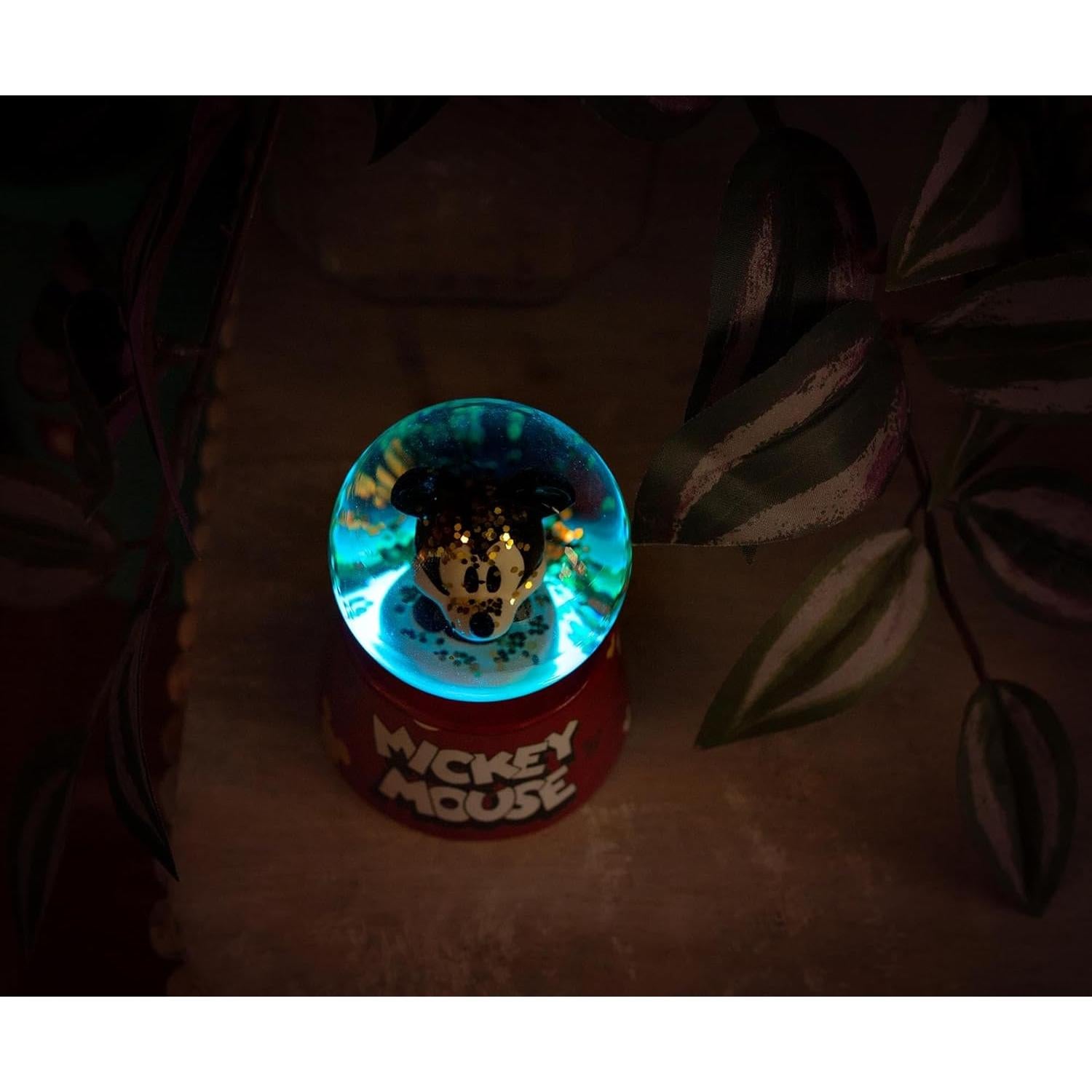 Mini Globo de Nieve Iluminado Mickey Mouse Silver Buffalo - 7.62 cm