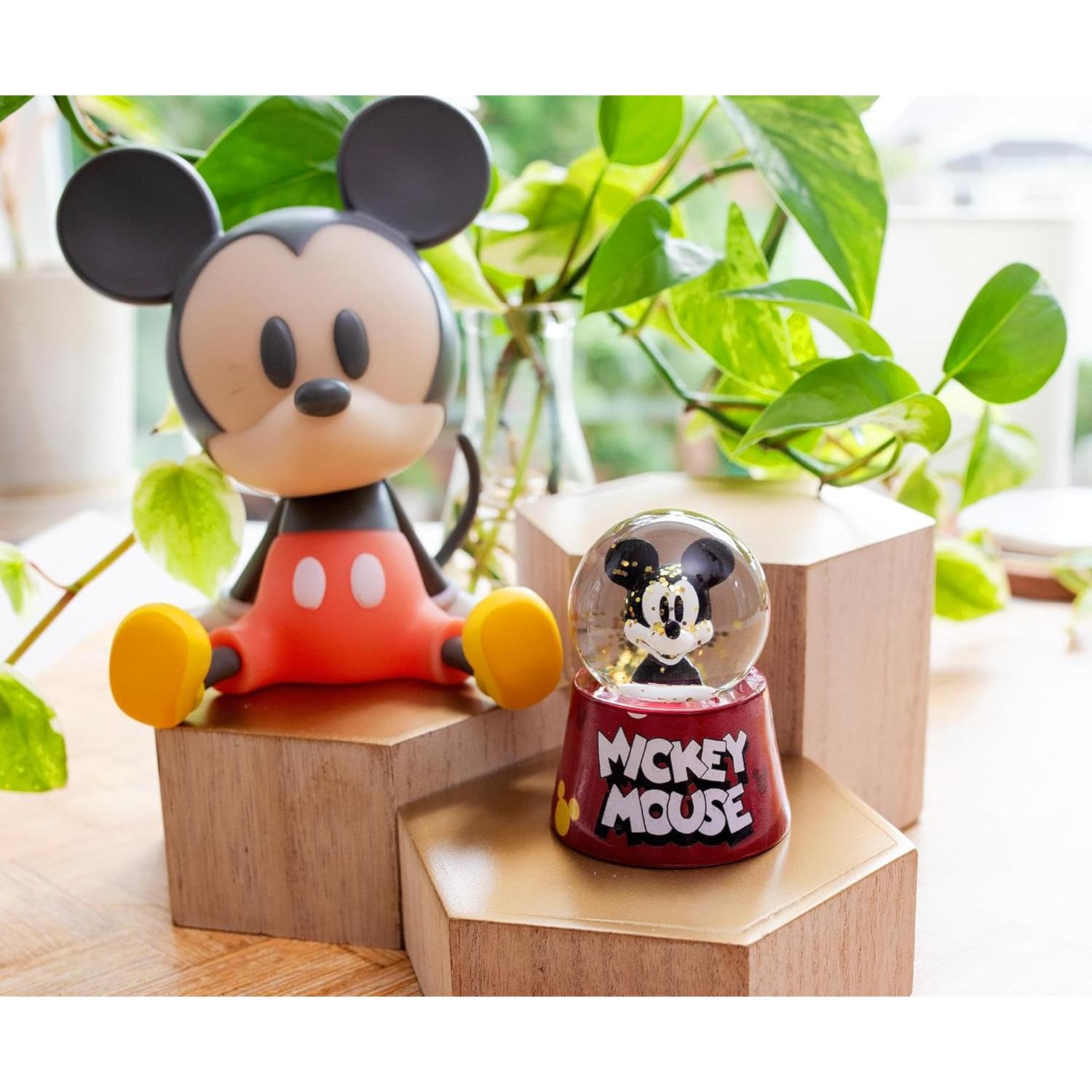 Mini Globo de Nieve Iluminado Mickey Mouse Silver Buffalo - 7.62 cm