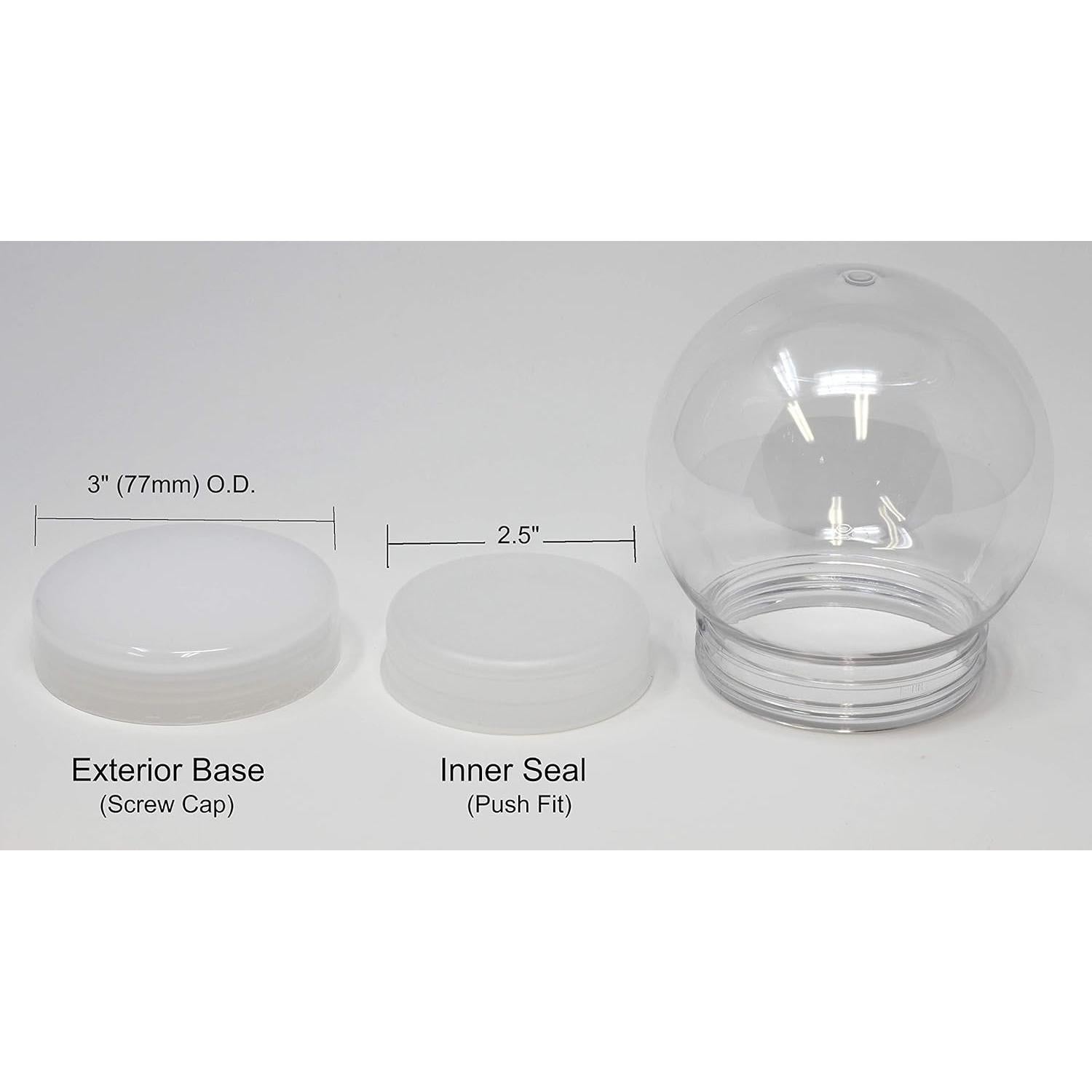 Globo de Nieve DIY 130mm Creative Hobbies - Plástico Transparente