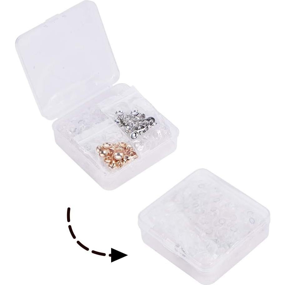 50 Mini Botellas de Vidrio 12mm PH PandaHall con Tapas de Latón