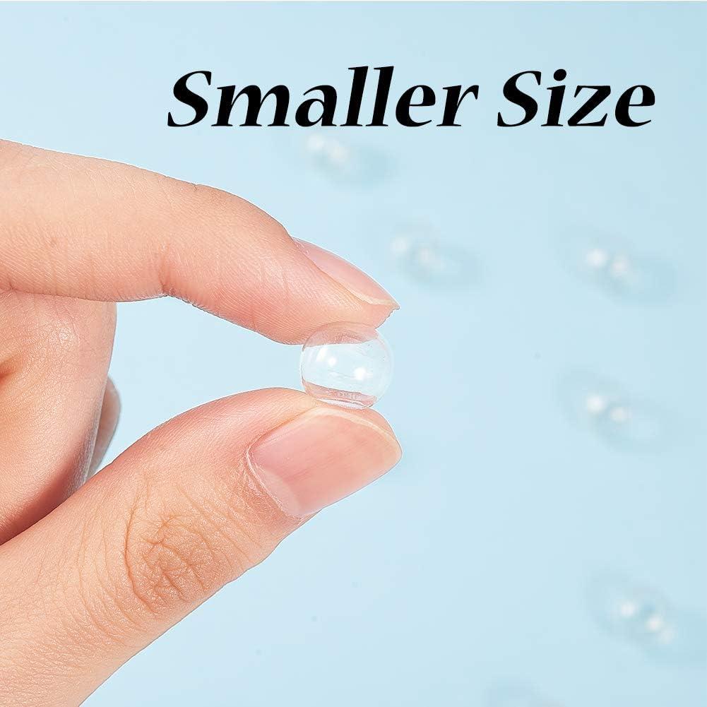 50 Mini Botellas de Vidrio 10mm PH PandaHall con Tapas de Latón