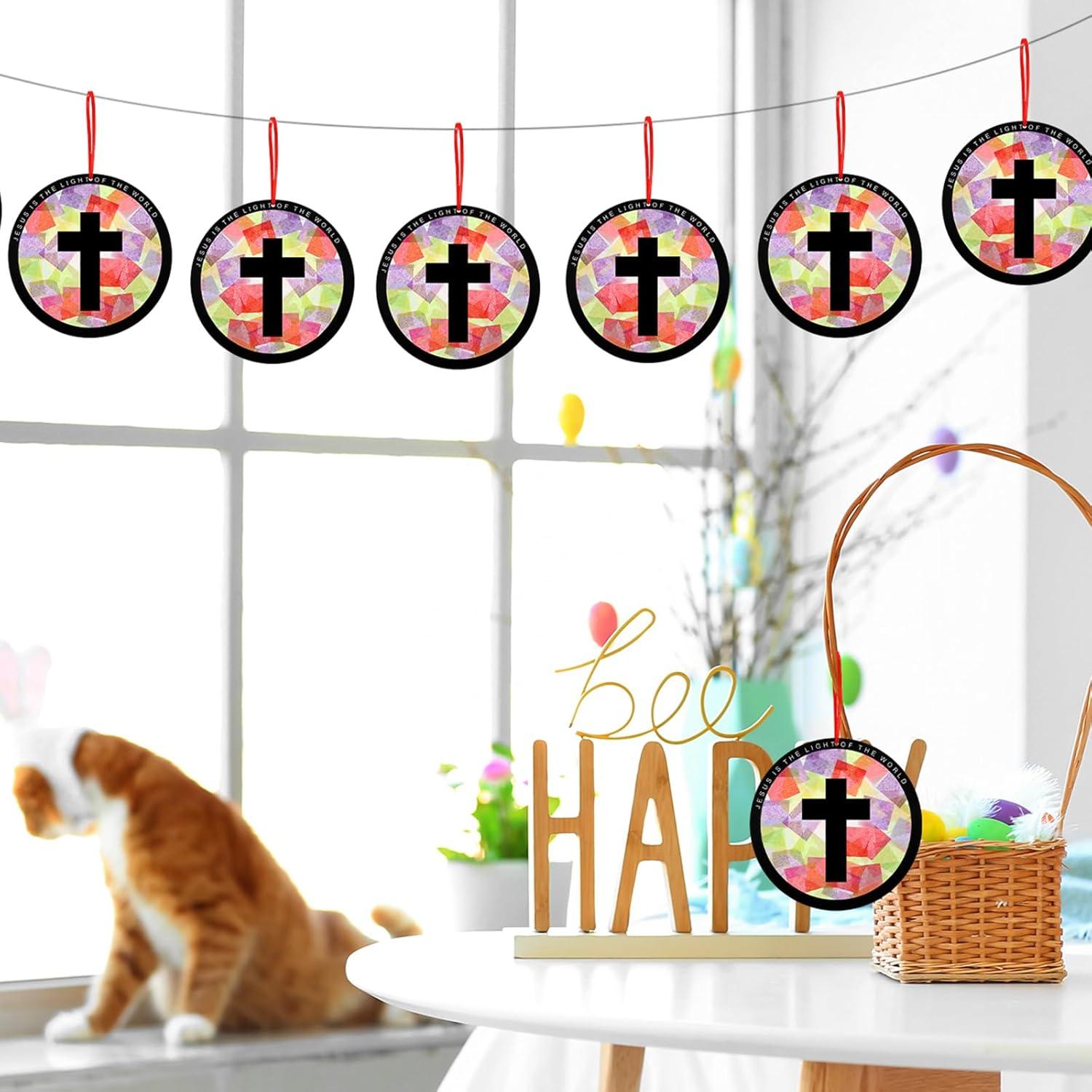 Kit de Manualidades Religiosas Motipuns 32 Piezas Cruz DIY