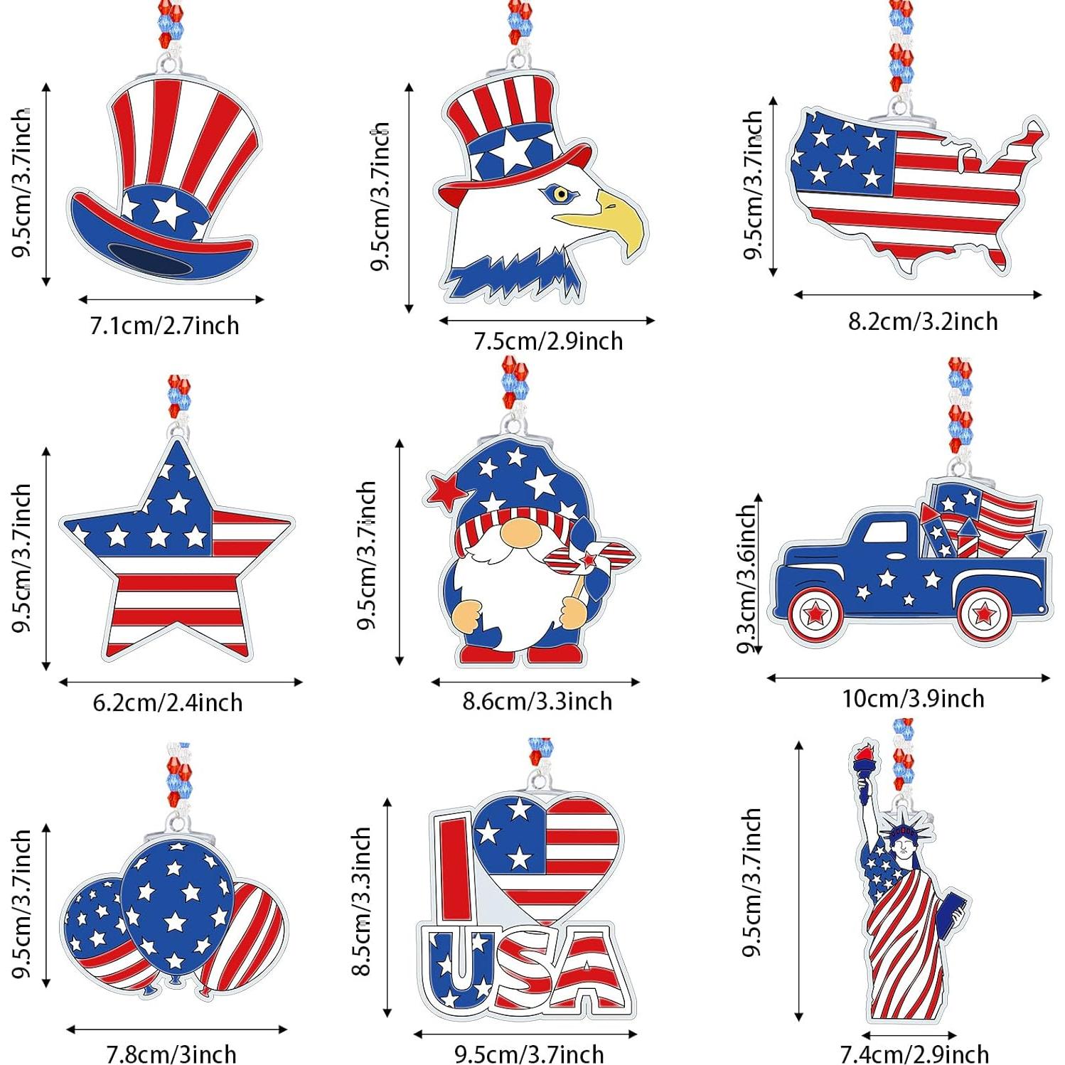 Kit de Manualidades Pasimy 36 Piezas 4 de Julio Atrapa Rayos