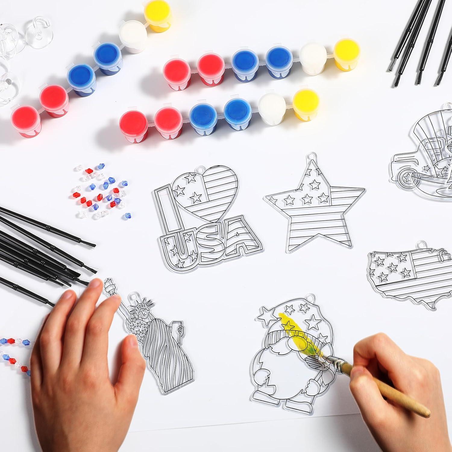 Kit de Manualidades Pasimy 36 Piezas 4 de Julio Atrapa Rayos