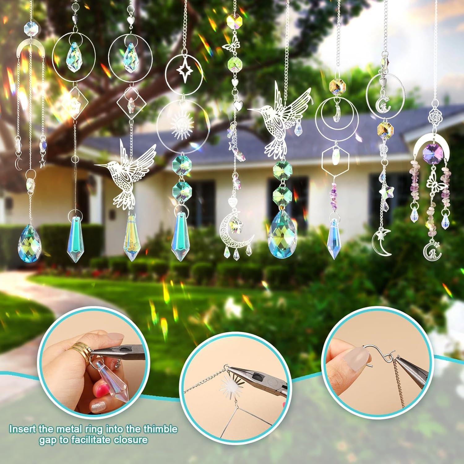 Kit de Suncatcher DIY 600 Piezas Cristales para Ventanas