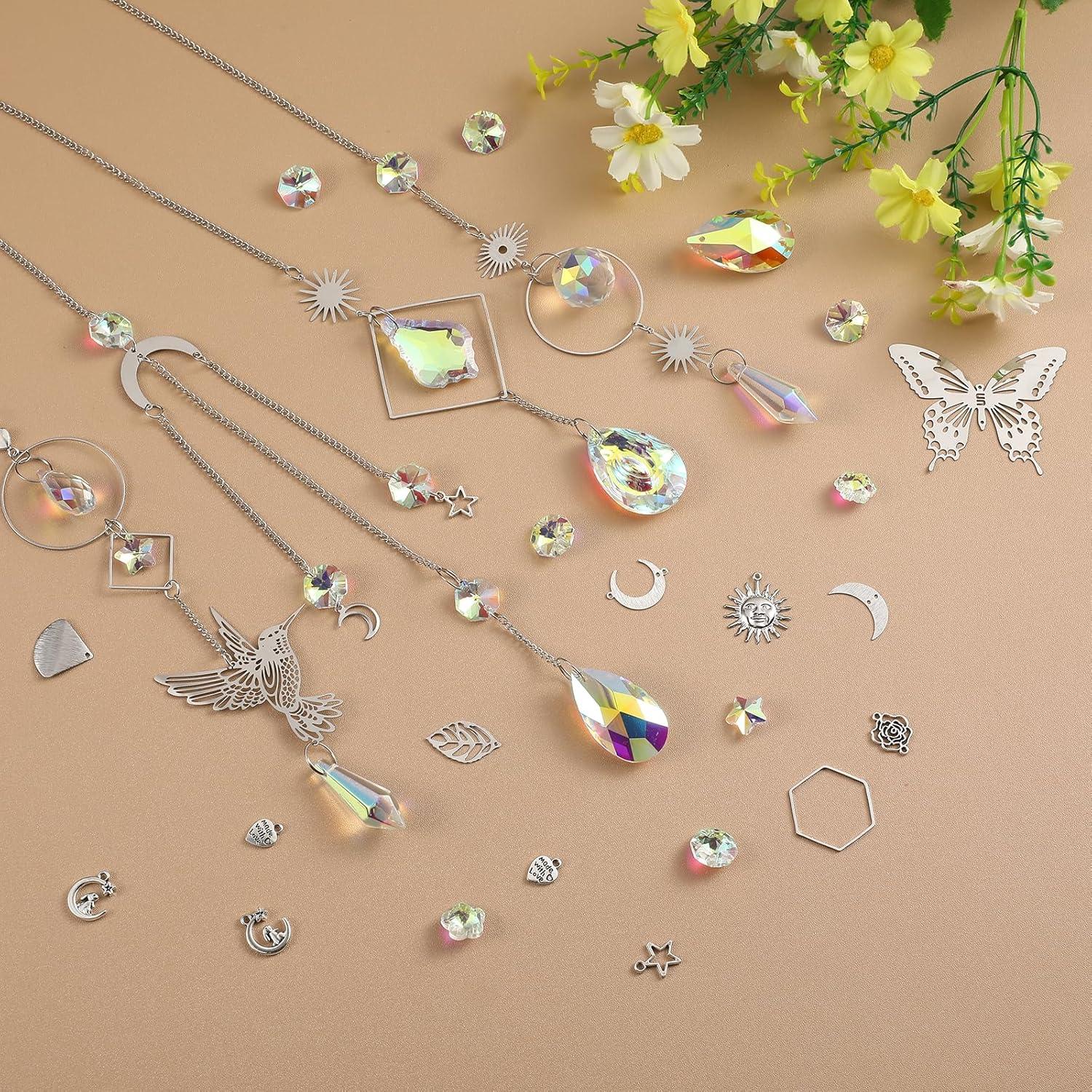 Kit de Suncatcher DIY 600 Piezas Cristales para Ventanas