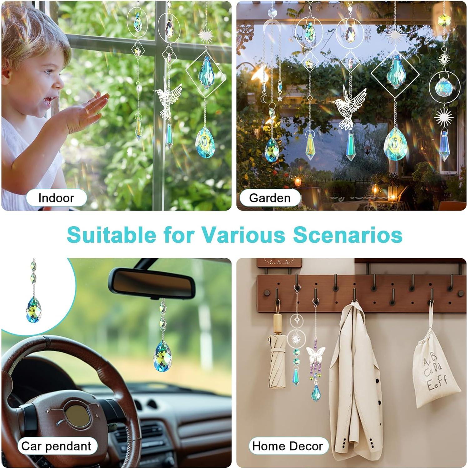 Kit de Suncatcher DIY 600 Piezas Cristales para Ventanas