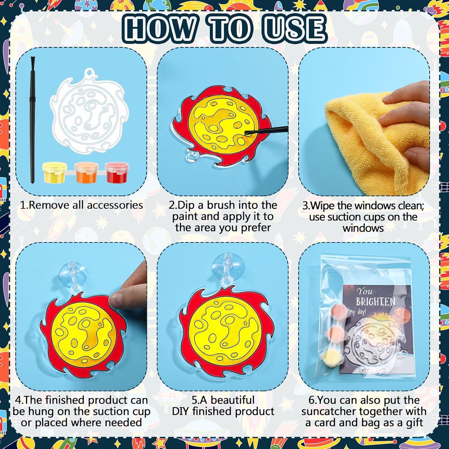 Kit de Suncatchers Geelin del Sistema Solar - 24 Piezas