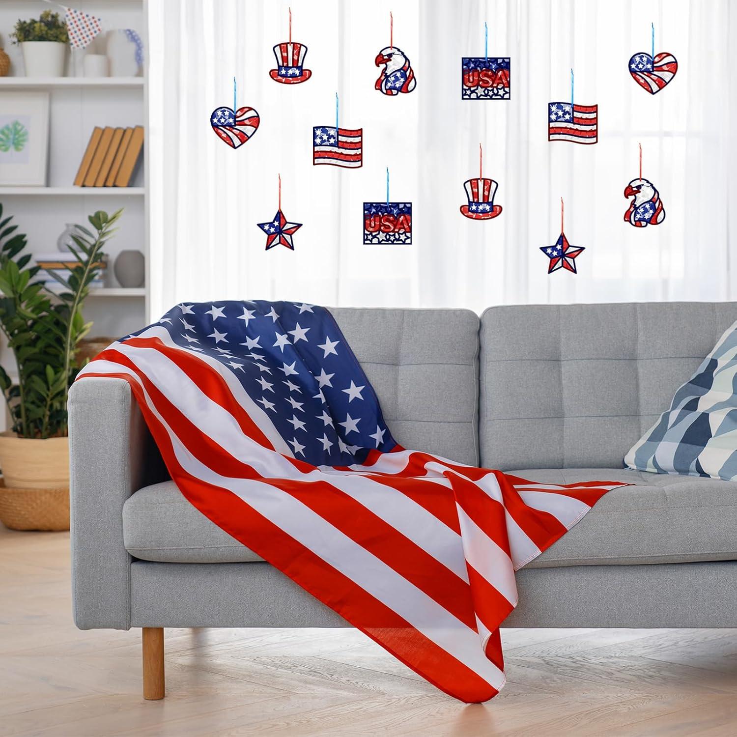 Kit de Manualidades Patrióticas 24 Piezas Feifeiya 4 de Julio