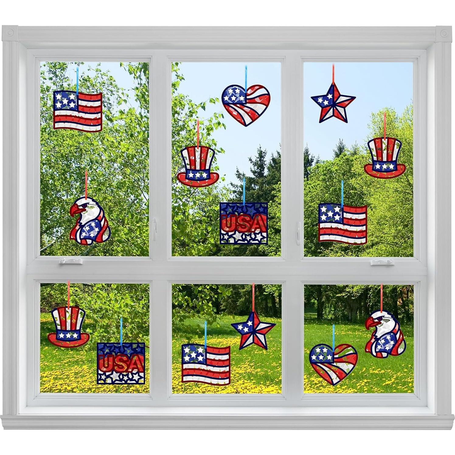 Kit de Manualidades Patrióticas 24 Piezas Feifeiya 4 de Julio