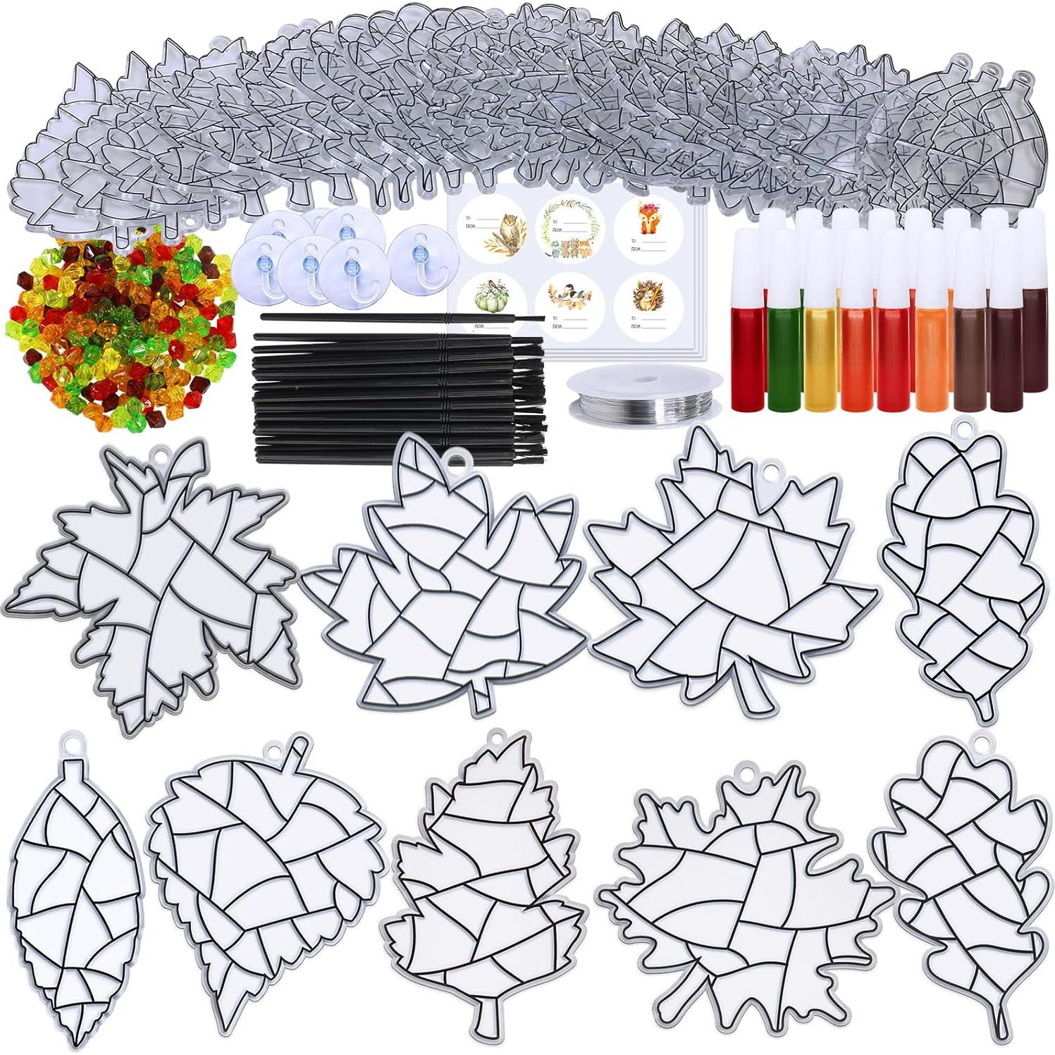 Winlyn Kit de Manualidades Atrapa Rayos Otoño 27 Piezas
