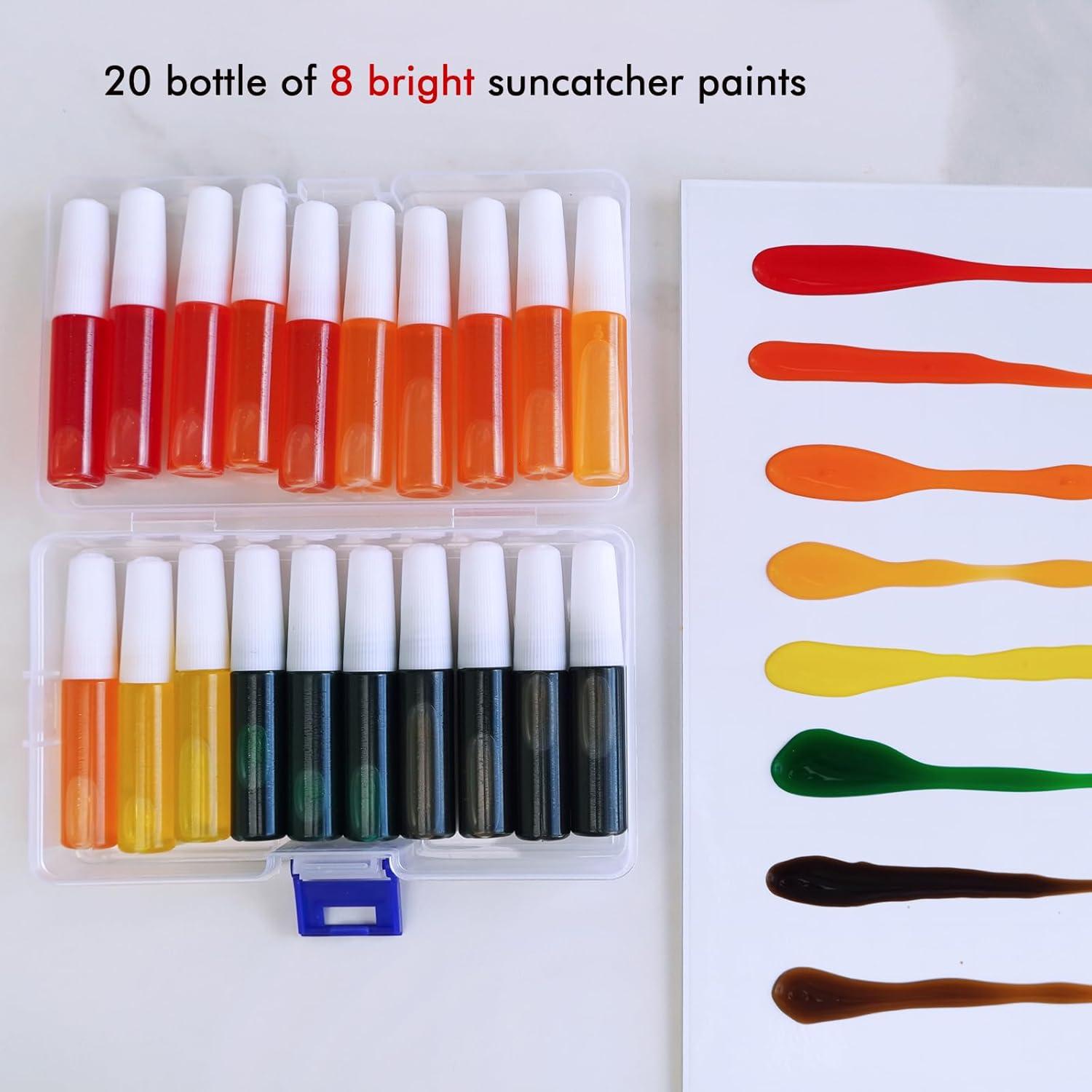 Winlyn 27 Sets Atrapasoles Calabaza DIY Pintura Otoño