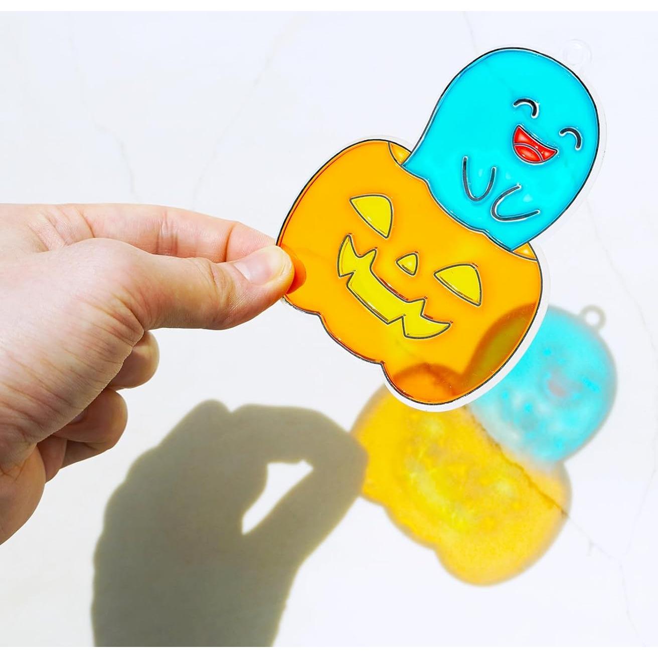 Kit de Manualidades Halloween Winlyn 30 Suncatchers DIY