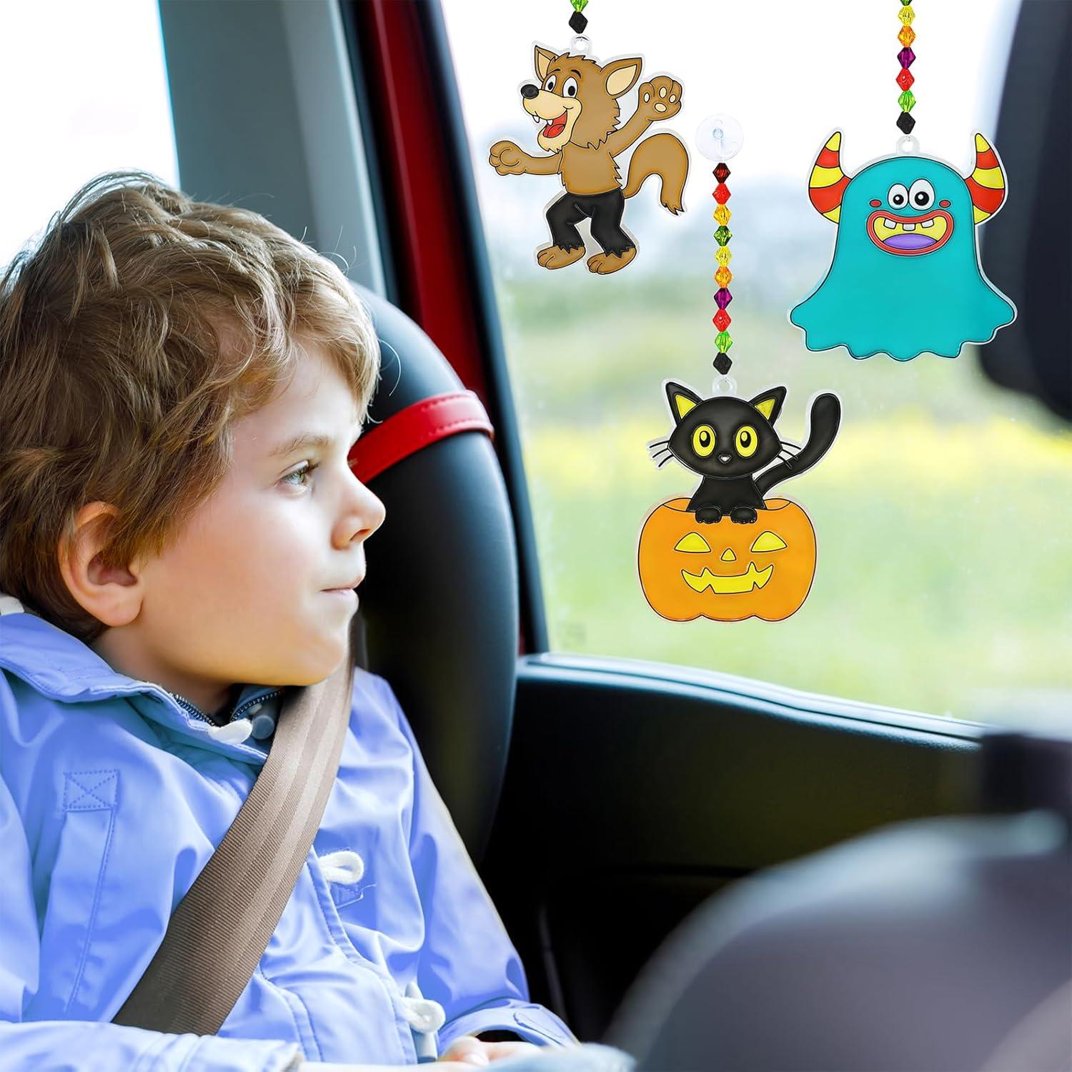 Kit de Manualidades Halloween Winlyn 30 Suncatchers DIY