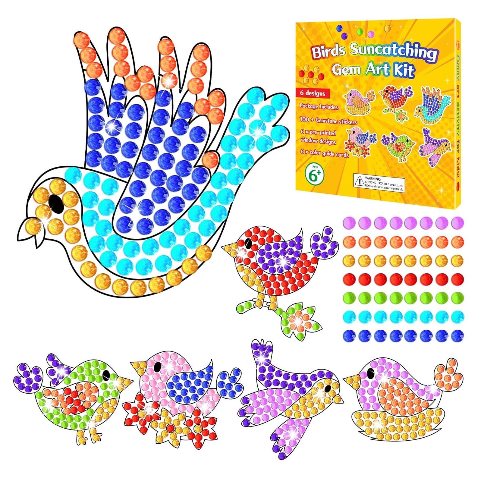 Kit de Artesanías Suncatcher Qyeahkj 6 Piezas Primavera