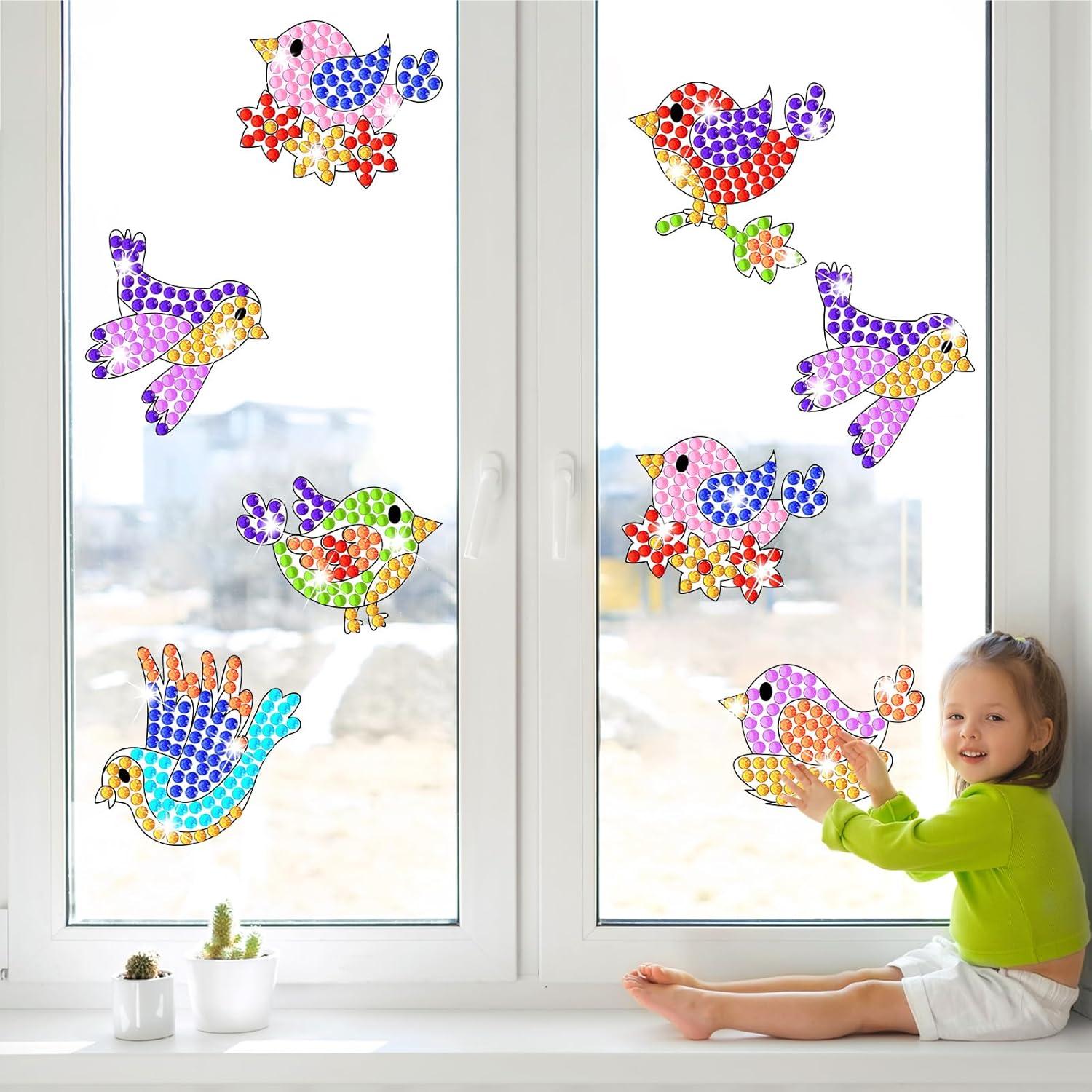 Kit de Artesanías Suncatcher Qyeahkj 6 Piezas Primavera