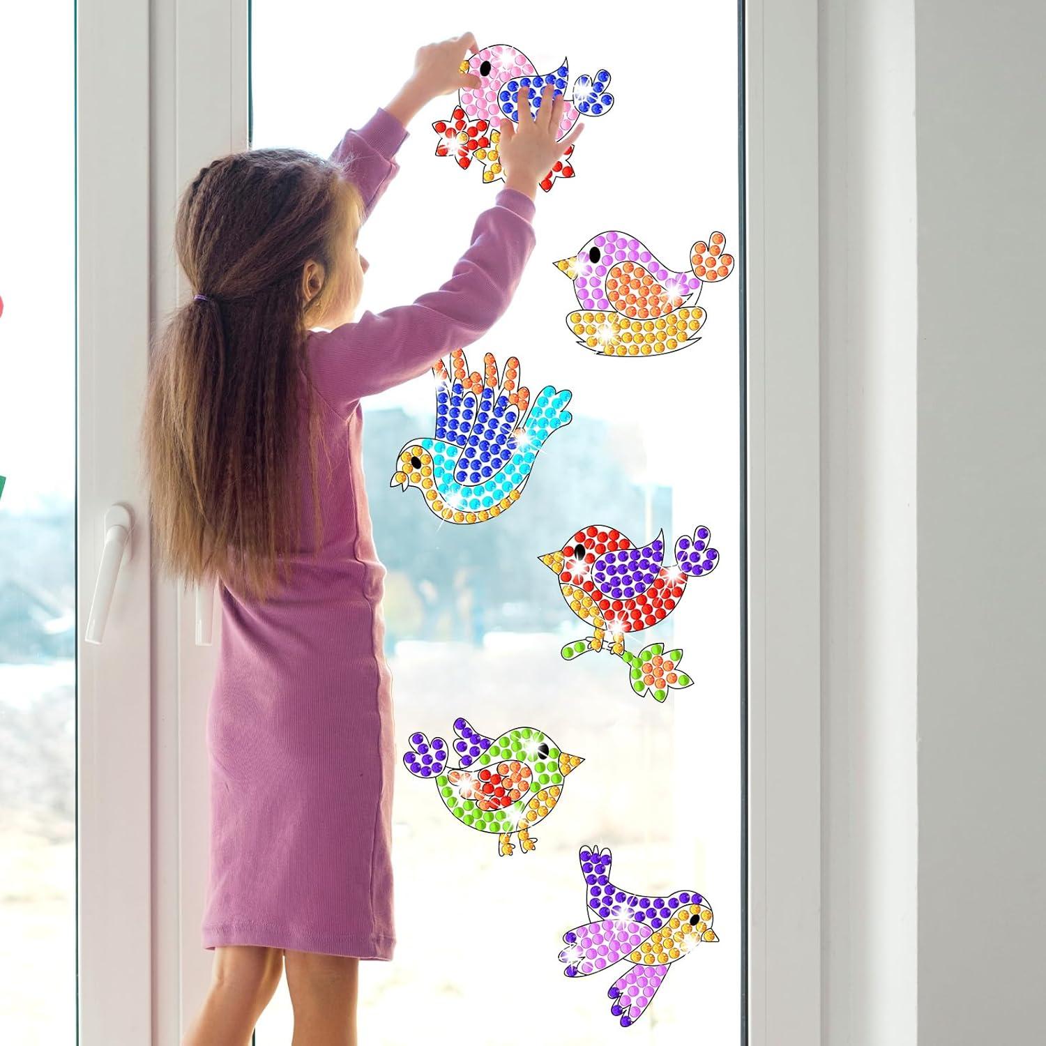 Kit de Artesanías Suncatcher Qyeahkj 6 Piezas Primavera