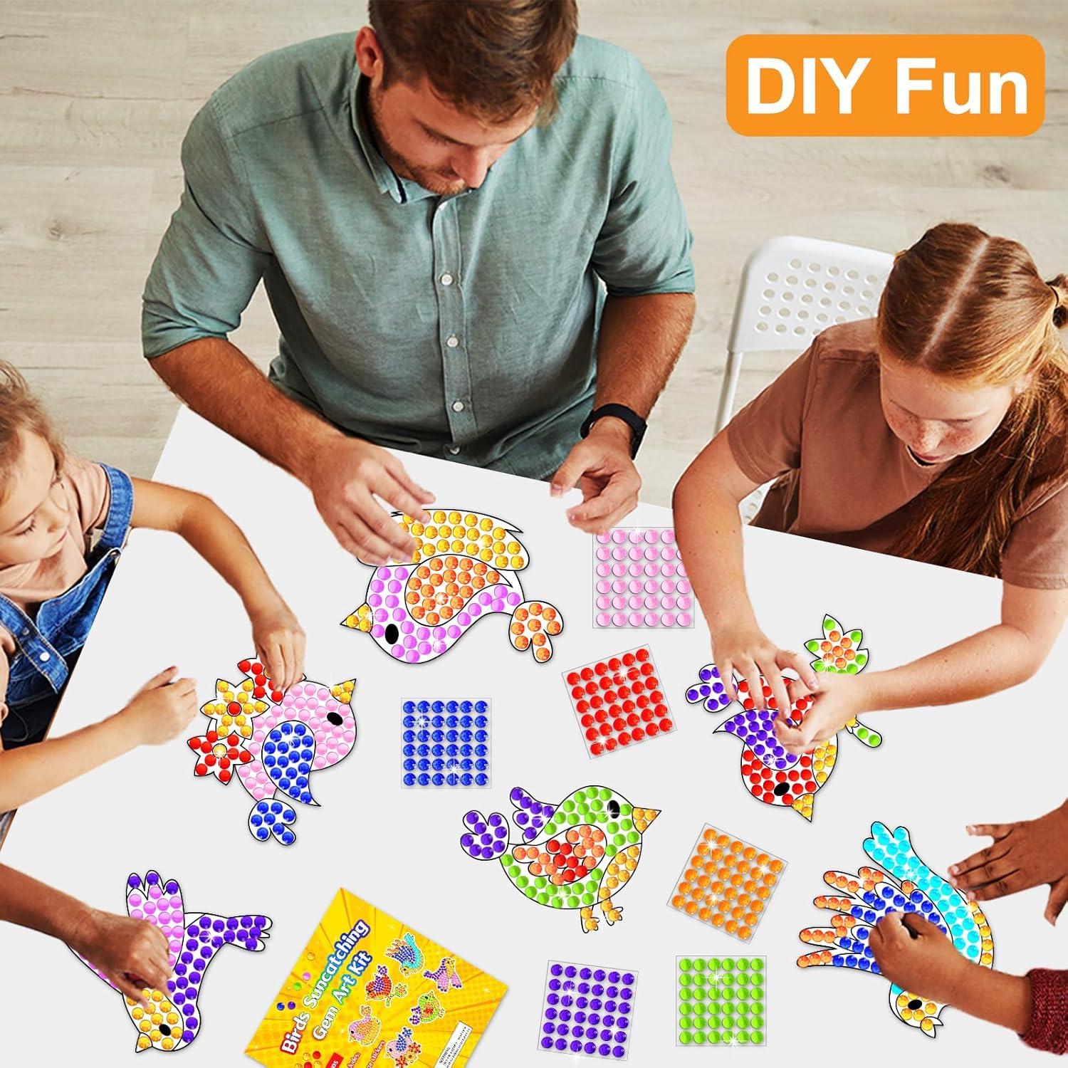 Kit de Artesanías Suncatcher Qyeahkj 6 Piezas Primavera