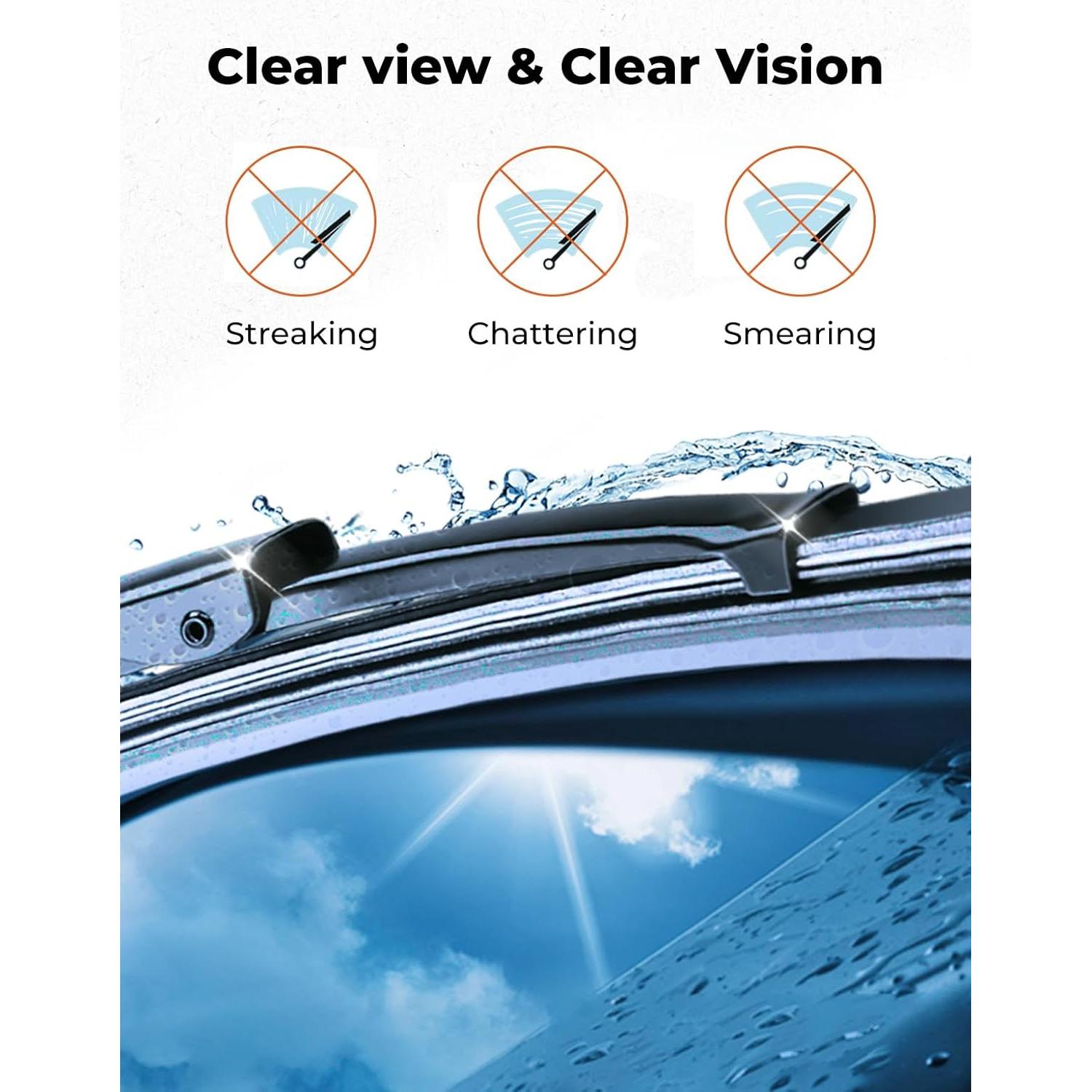 Kit de limpiaparabrisas eléctrico 12V Kemimoto para UTV